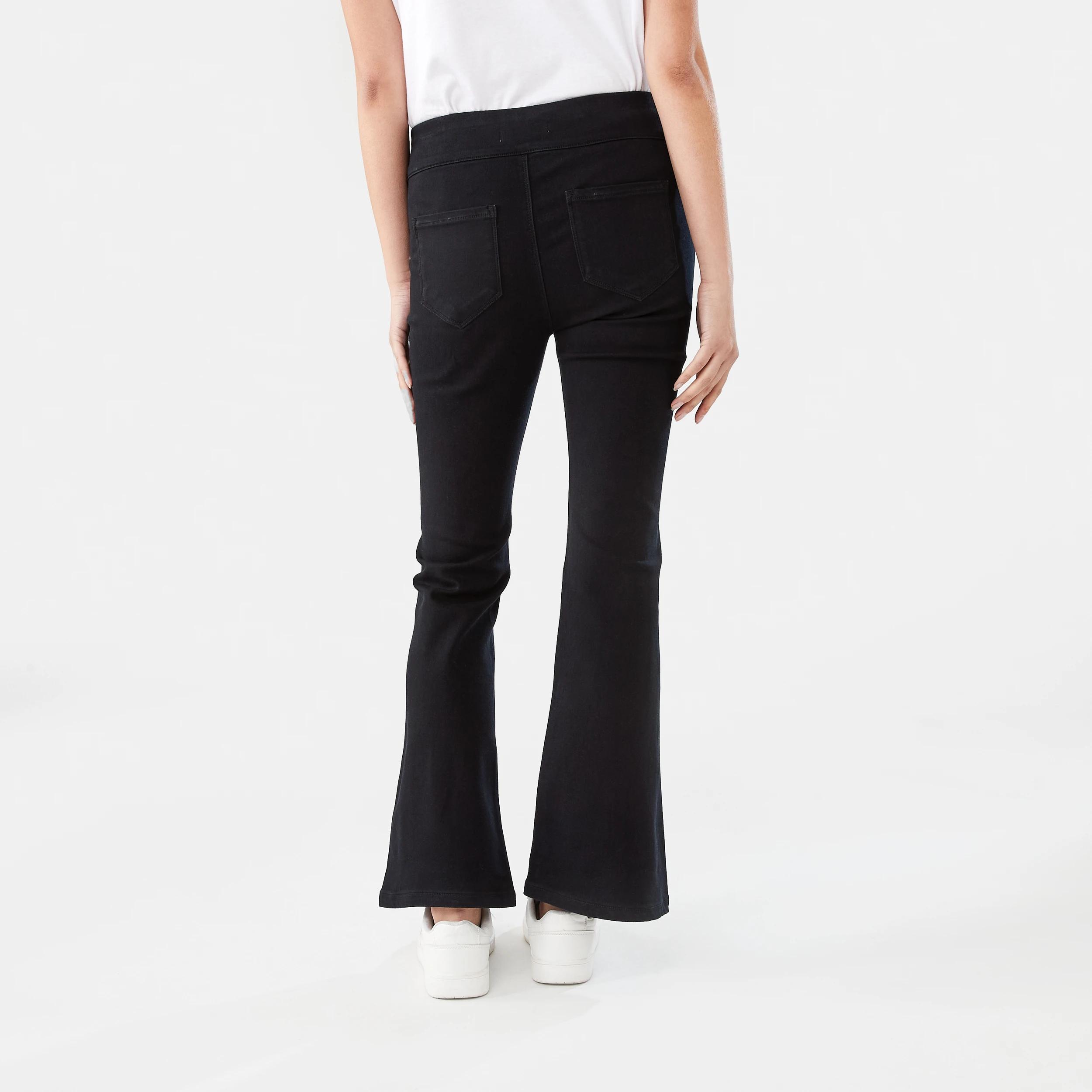 4 Flare Denim Jeggings BLACK, 4 of 8