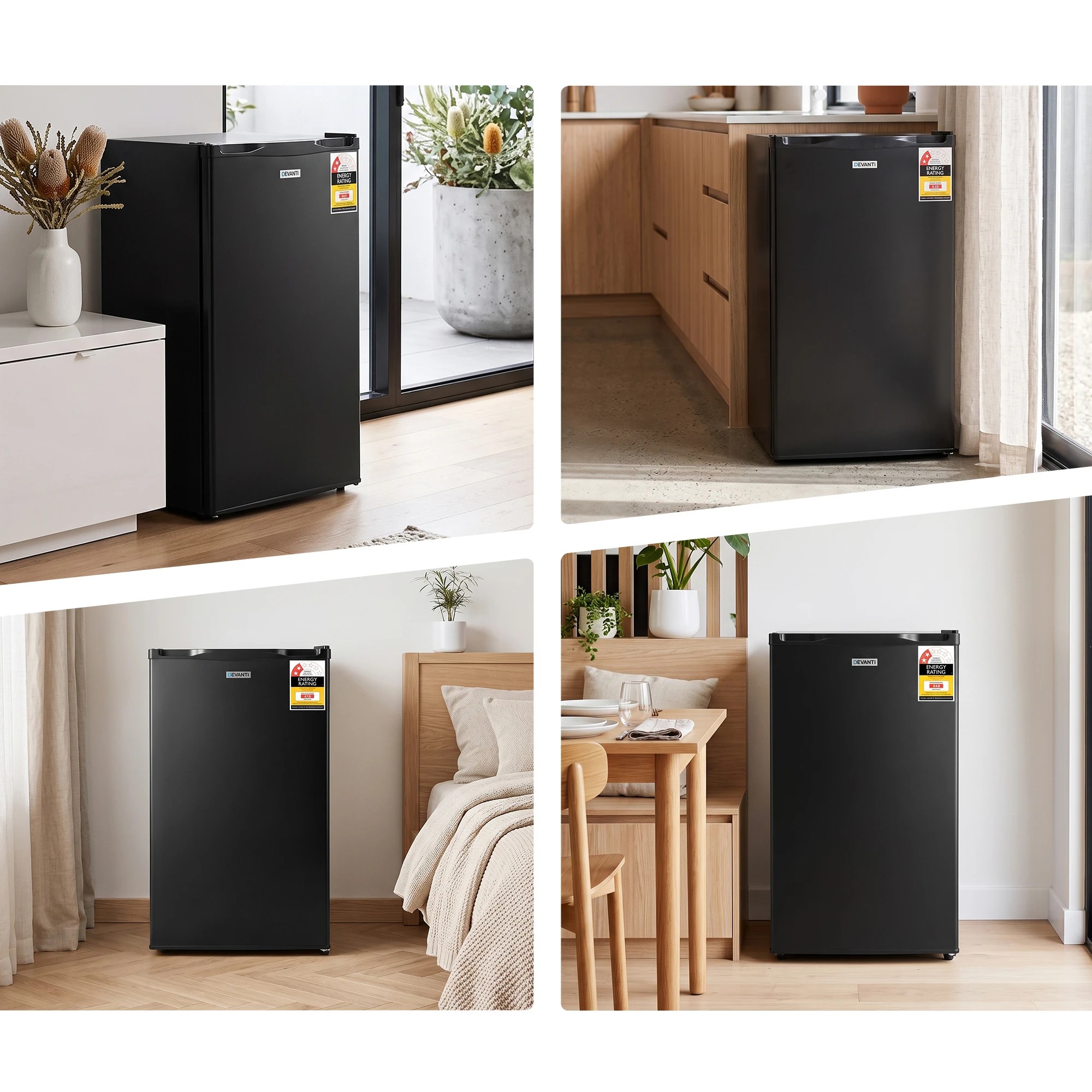 8 Devanti 81L Upright Freezer Fridge- Black, 8 of 9