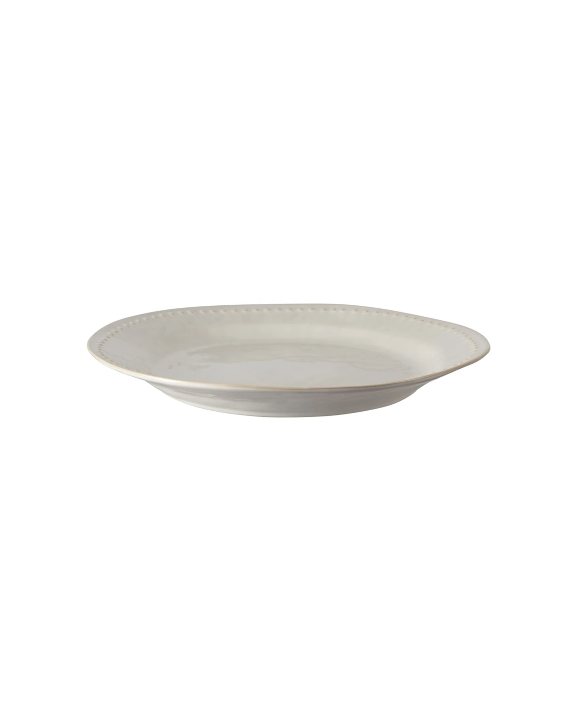 2 Casa Domani Durable Stoneware Punto Round Rim Platter Plate 32.5cm - White, 2 of 4