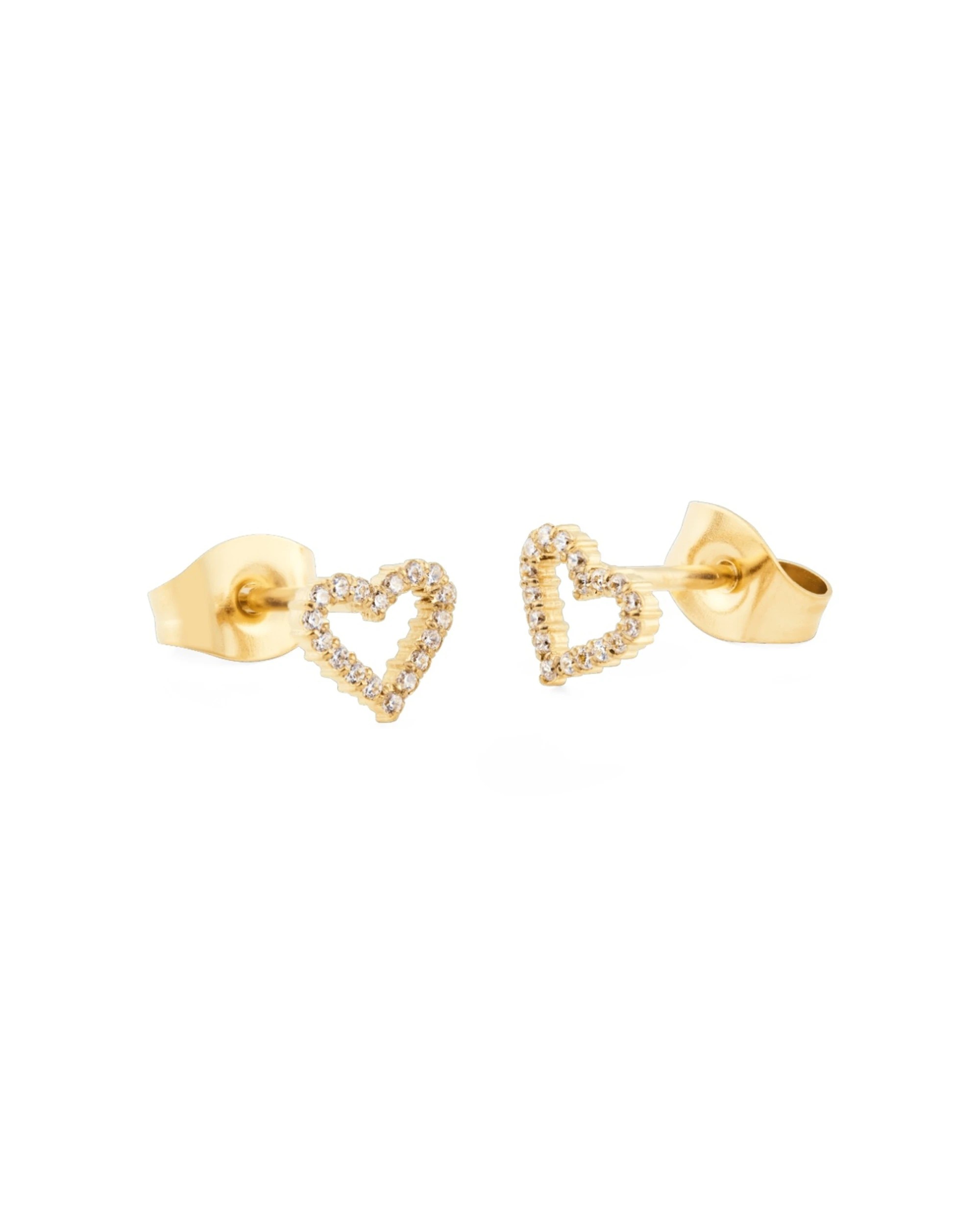 2 Daniel Wellington Mirelle Heart Earring Gold One Size Jewellery - Gold, 2 of 4