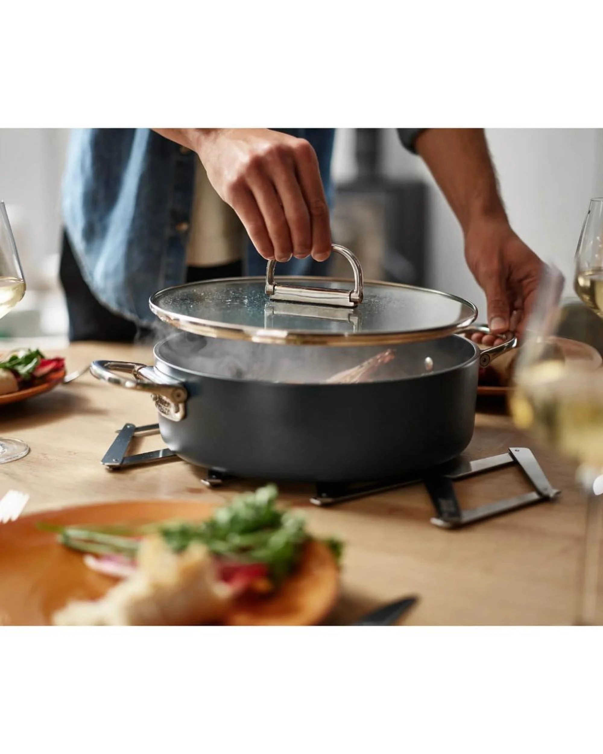 4 Joseph Joseph Space Folding Handle Nonstick 6 Piece Cookware Set  Suits Induction, 4 of 7