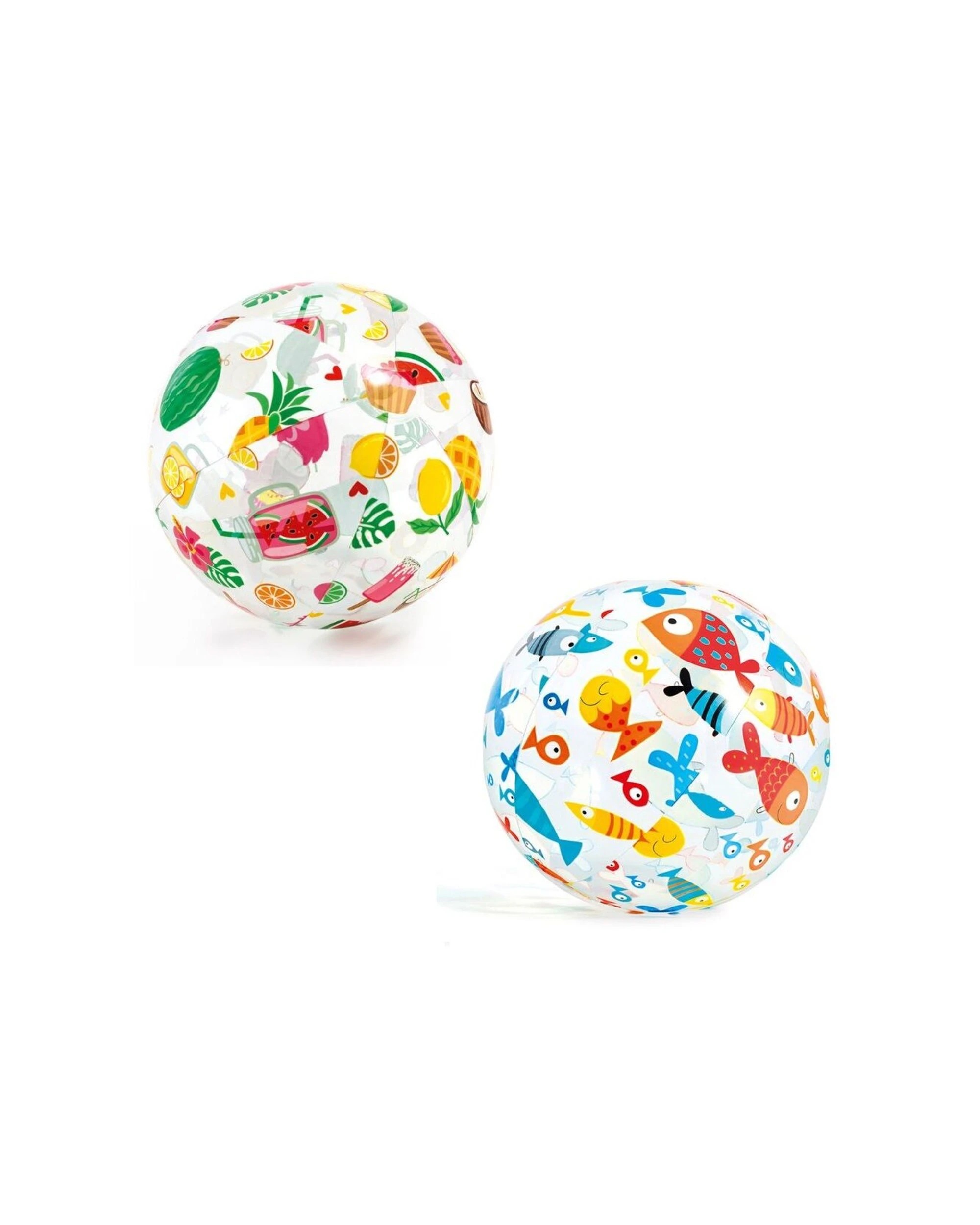 1 Intex 2PK Lively Print Balls Kids pool Toys 3Y+ - Assorted, 1 of 8