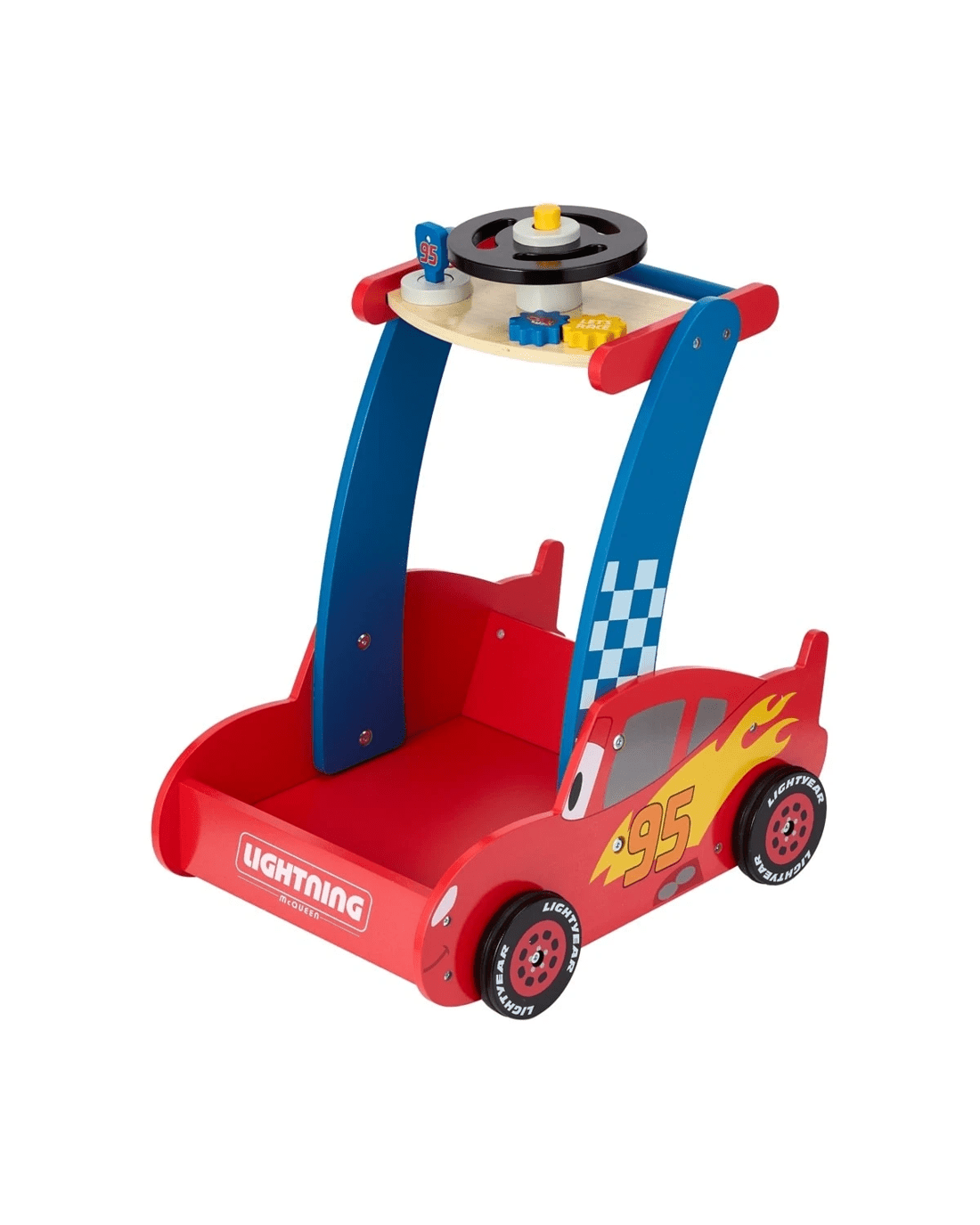 2 Disney Pixar Cars Wooden Toys Junior Walker, 2 of 7