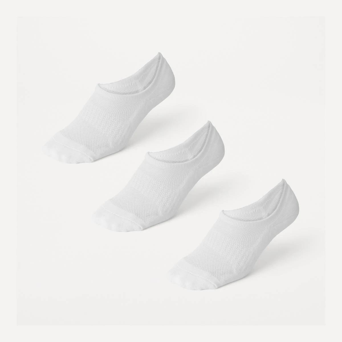 1 3 Pack Cushion Sneaker Socks WHITE, 1 of 3