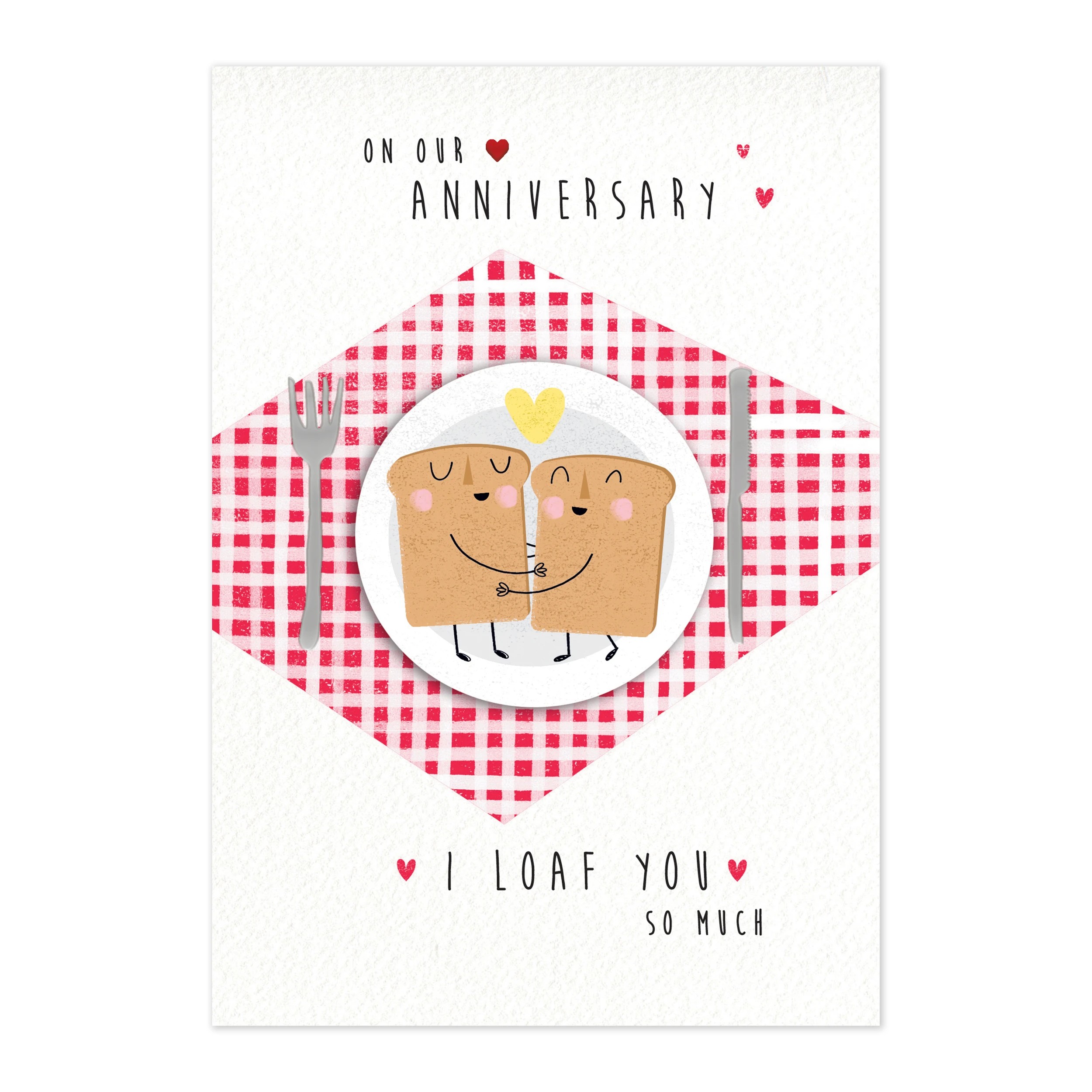 3 Hallmark Anniversary Card - Our Hugging Toast, 3 of 3