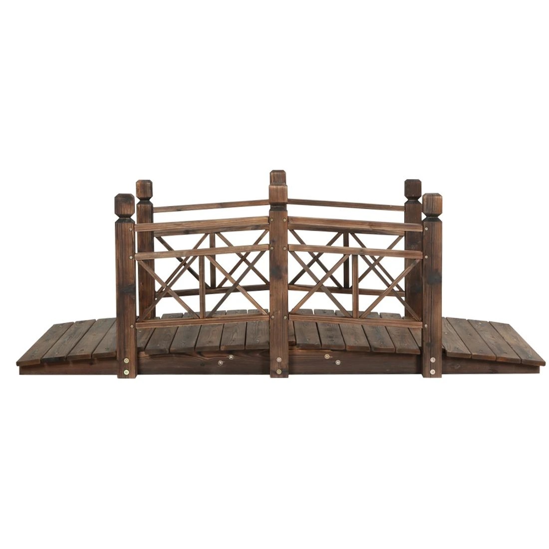 3 Gardeon Garden Decor Outdoor Ornament Wooden Bridge - Multi, 3 of 6