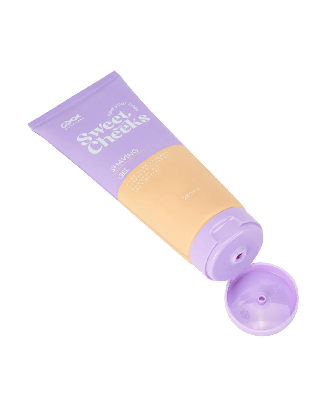2 OXX Bodycare Sweet Cheeks Shaving Gel 200ml - Aloe Vera Extract, Lavender Extract, Coconut Oil and Shea Butter, 2 of 4