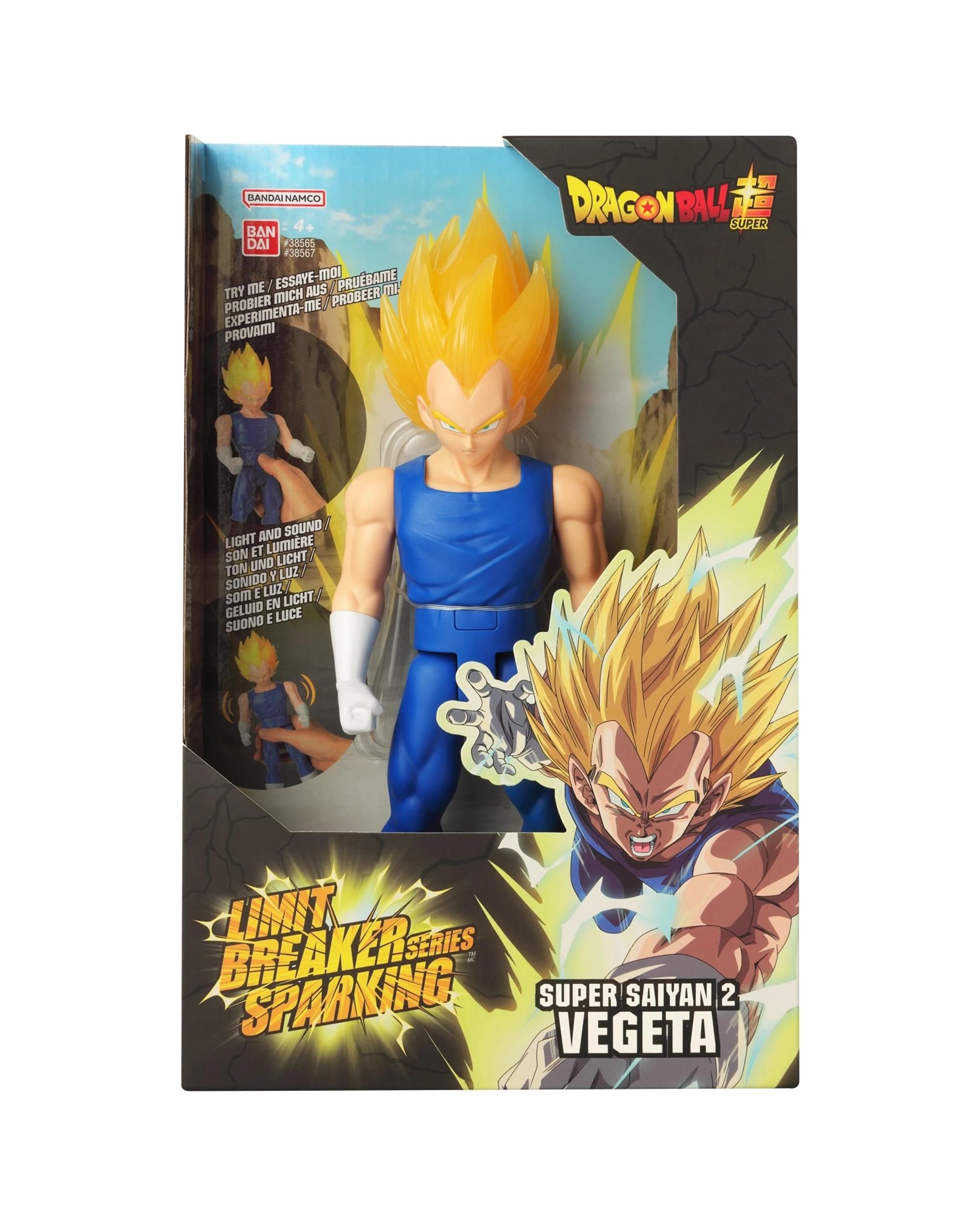 1 Dragon Ball Super: Limit Breaker Series Sparking Super Saiyan 2 Vegeta 12 inch Figure, 1 of 10
