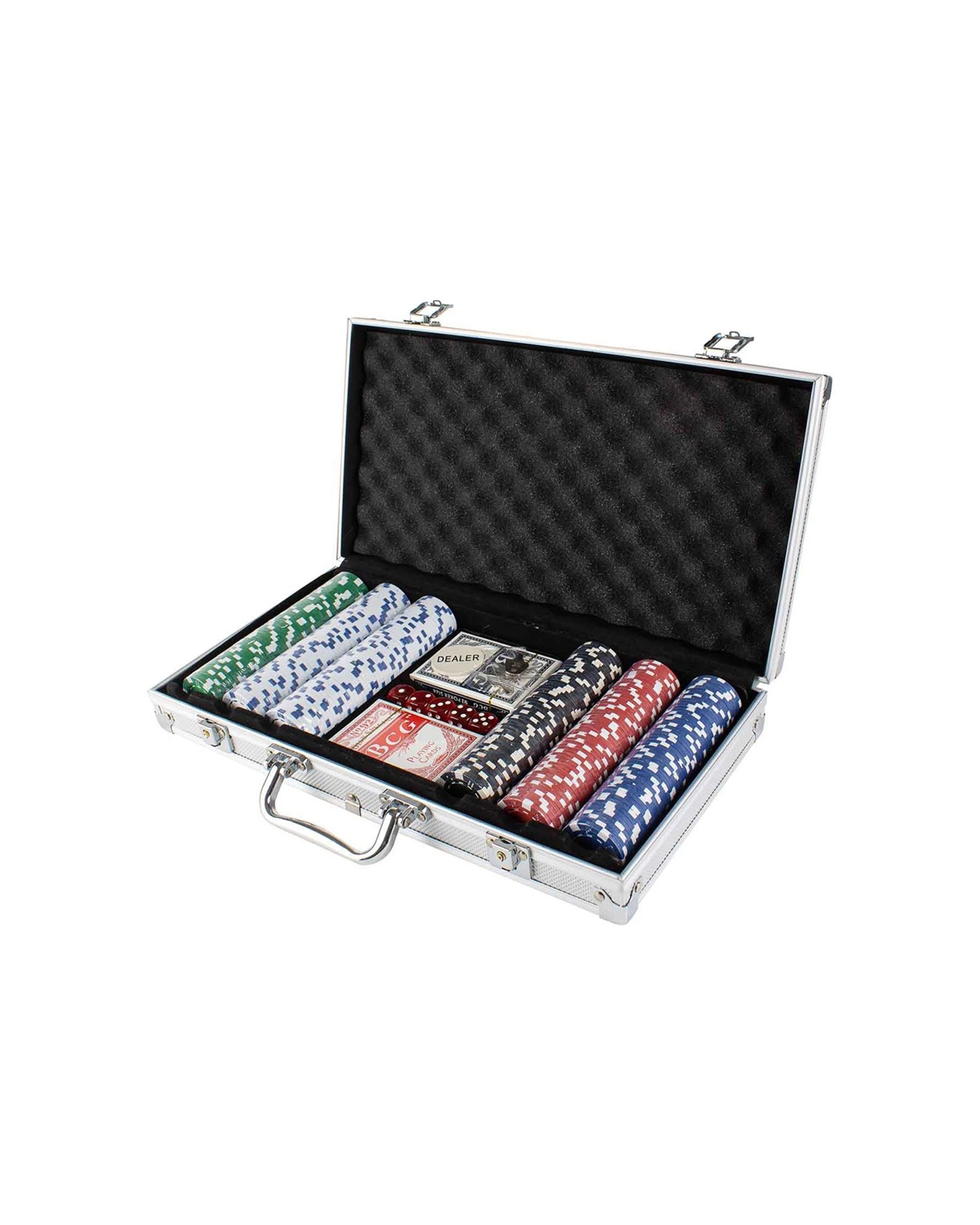 1 LMD 300pc Poker Chips With Case Novelty Tabletop Card Set Game - Multi, 1 of 2