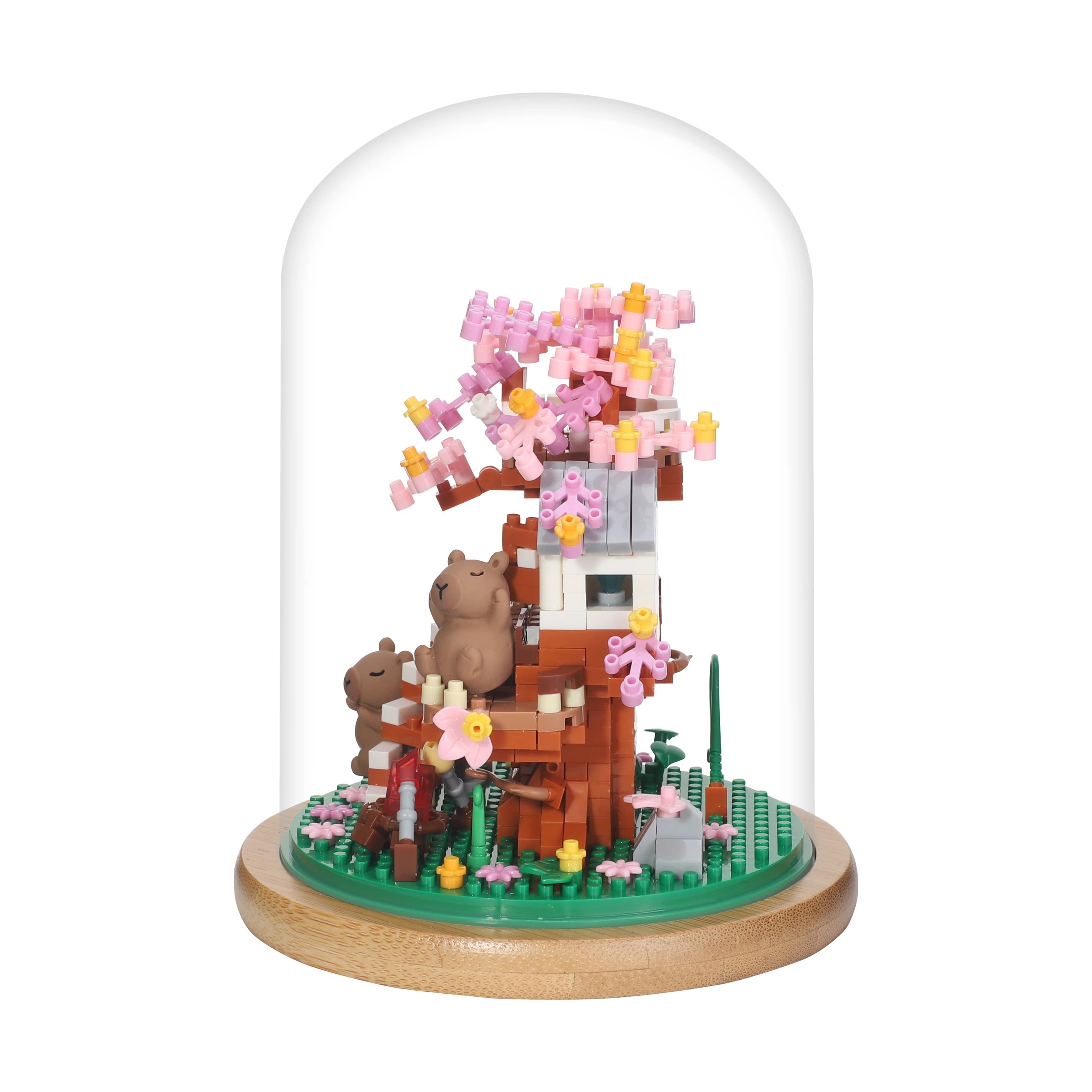 4 Mini Blocks Flower Series: Capybara Tree Dome - Assorted, 4 of 9