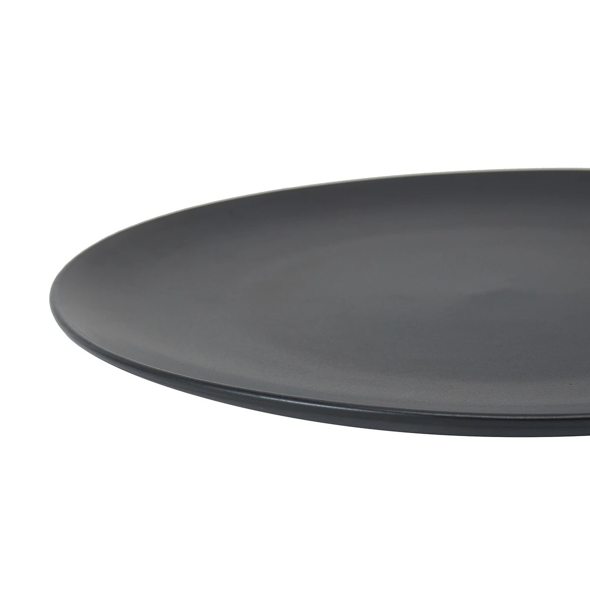 2 Matte Black Dinner Plate, 2 of 9