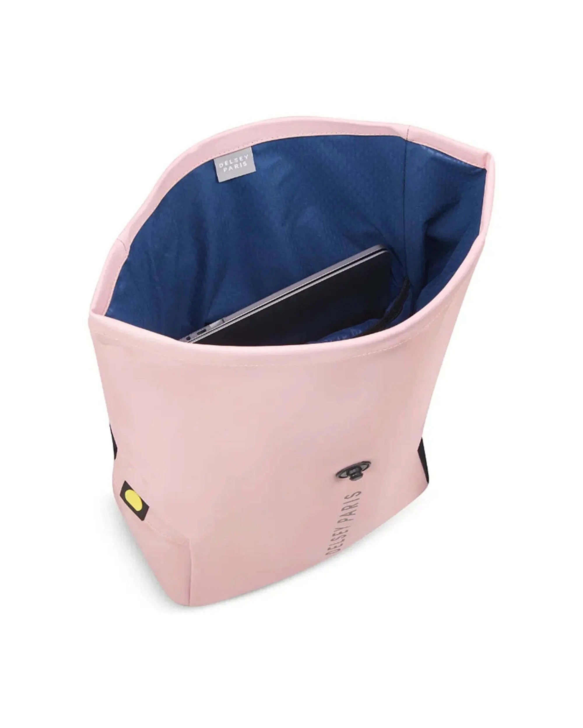4 Delsey Turenne Soft Rolltop 15in Laptop Backpack RFID Data Protection Rollup Peony - Pink, 4 of 5