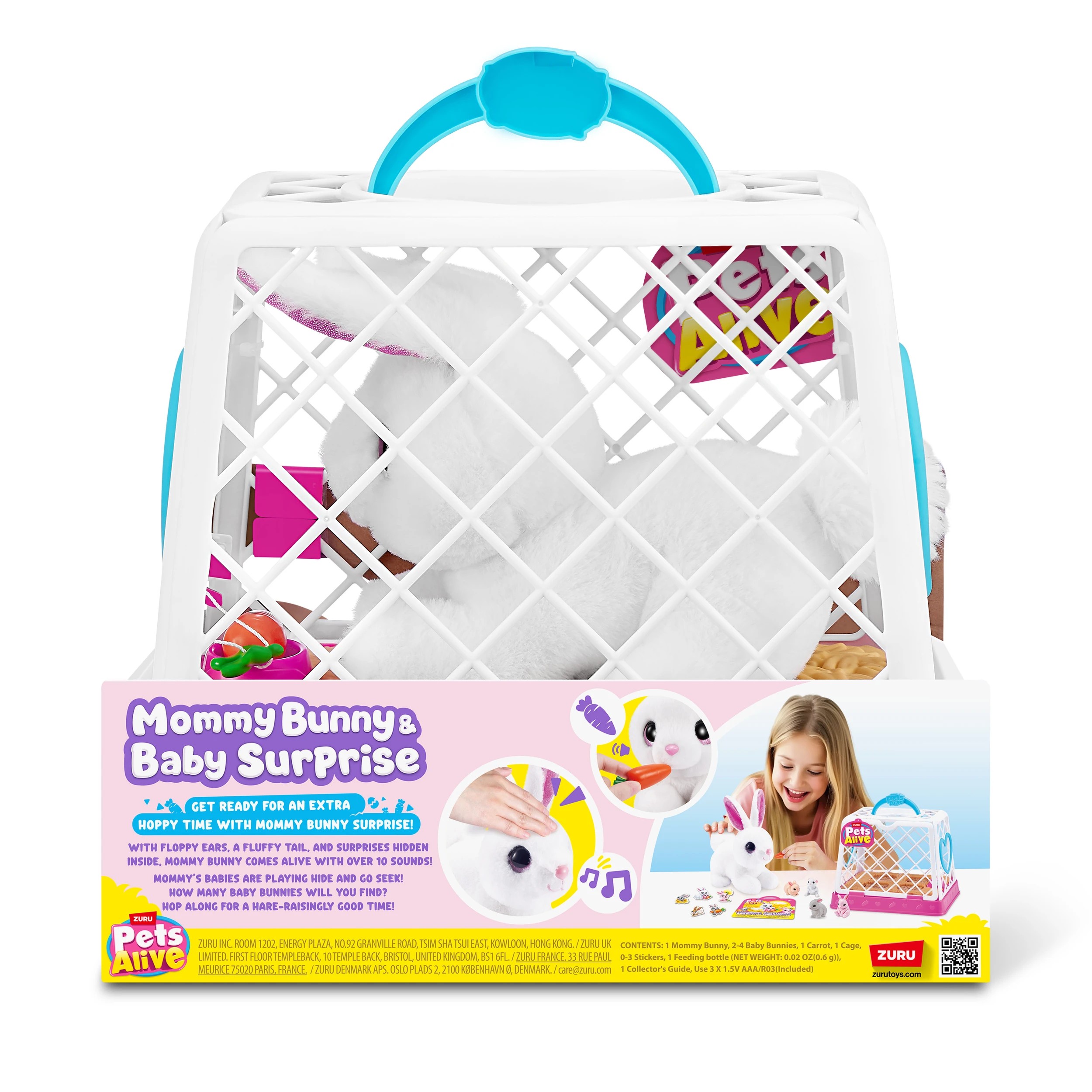 8 Pets Alive Mommy Bunny & Baby Surprise By ZURU - Assorted, 8 of 8