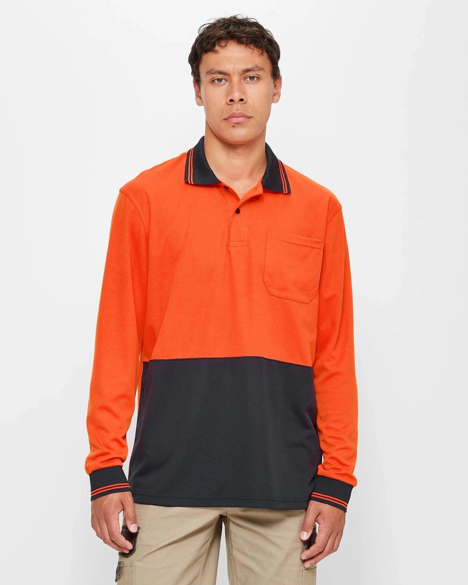 1 Graphite Hi-Visibility Polo Shirt ORANGE, 1 of 5