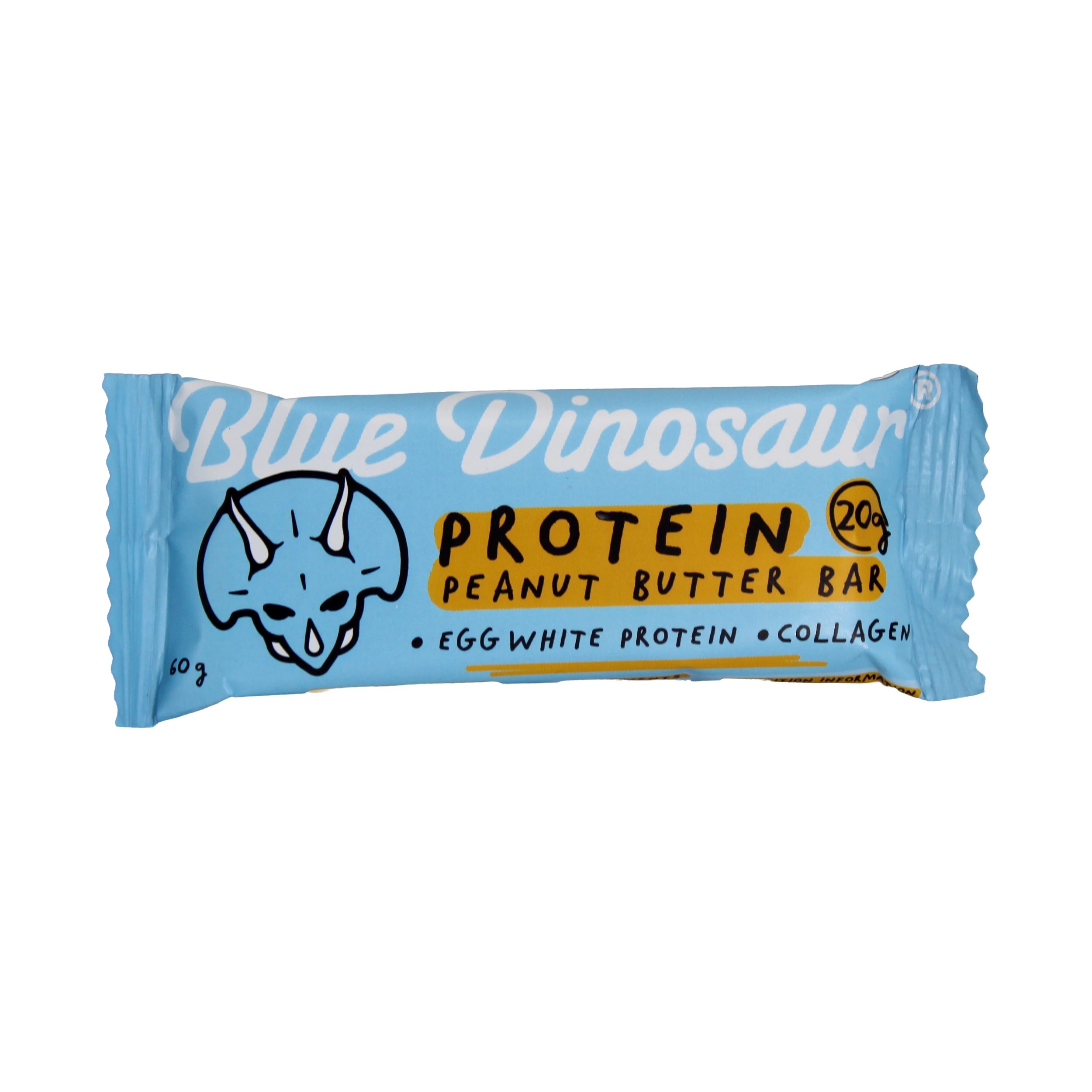 1 Blue Dinosaur Peanut Butter Protein Bar 60g, 1 of 4