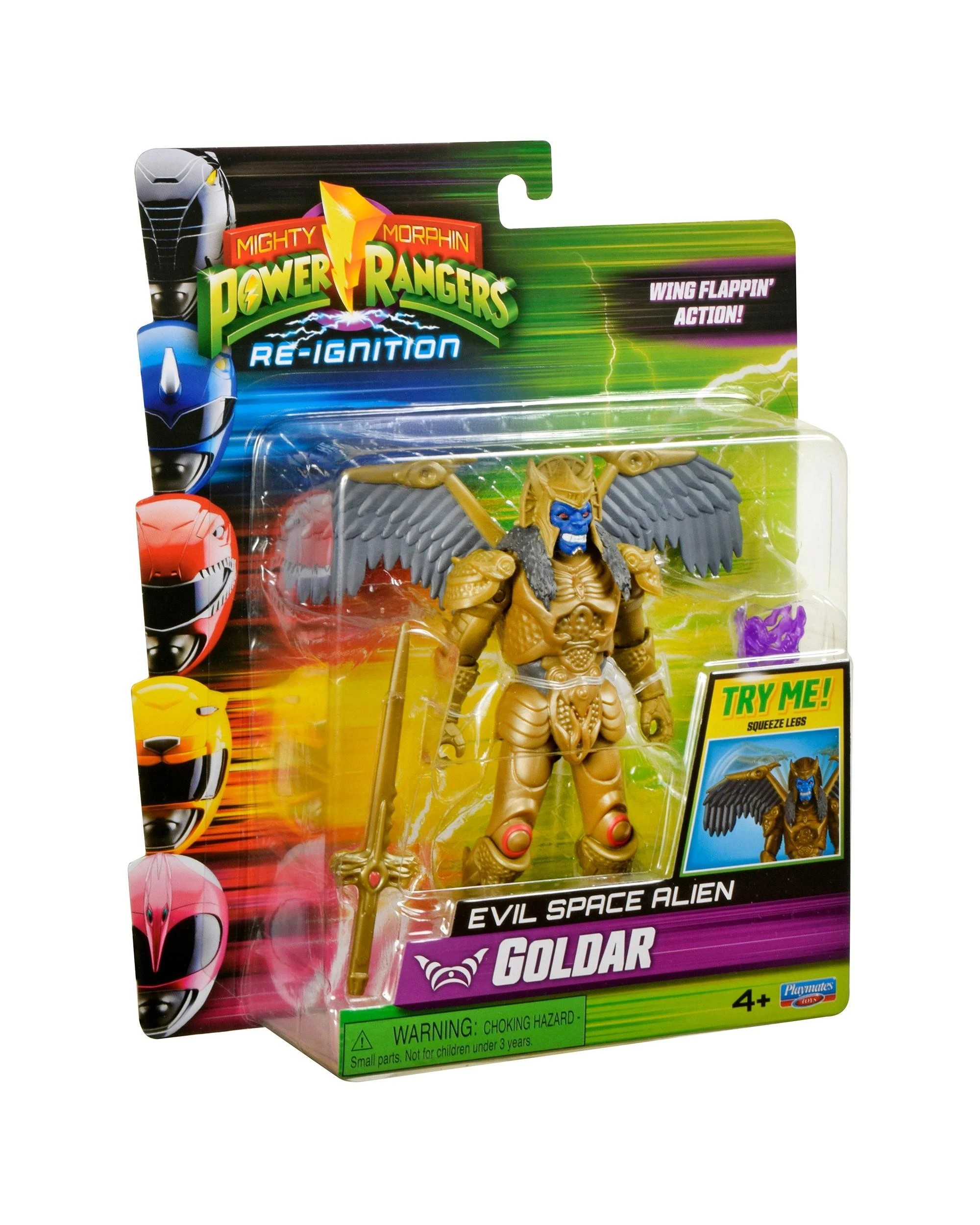 2 Mighty Morphin Power Rangers Re-Ignition Wing Flappin Goldar Action Figure, 2 of 9