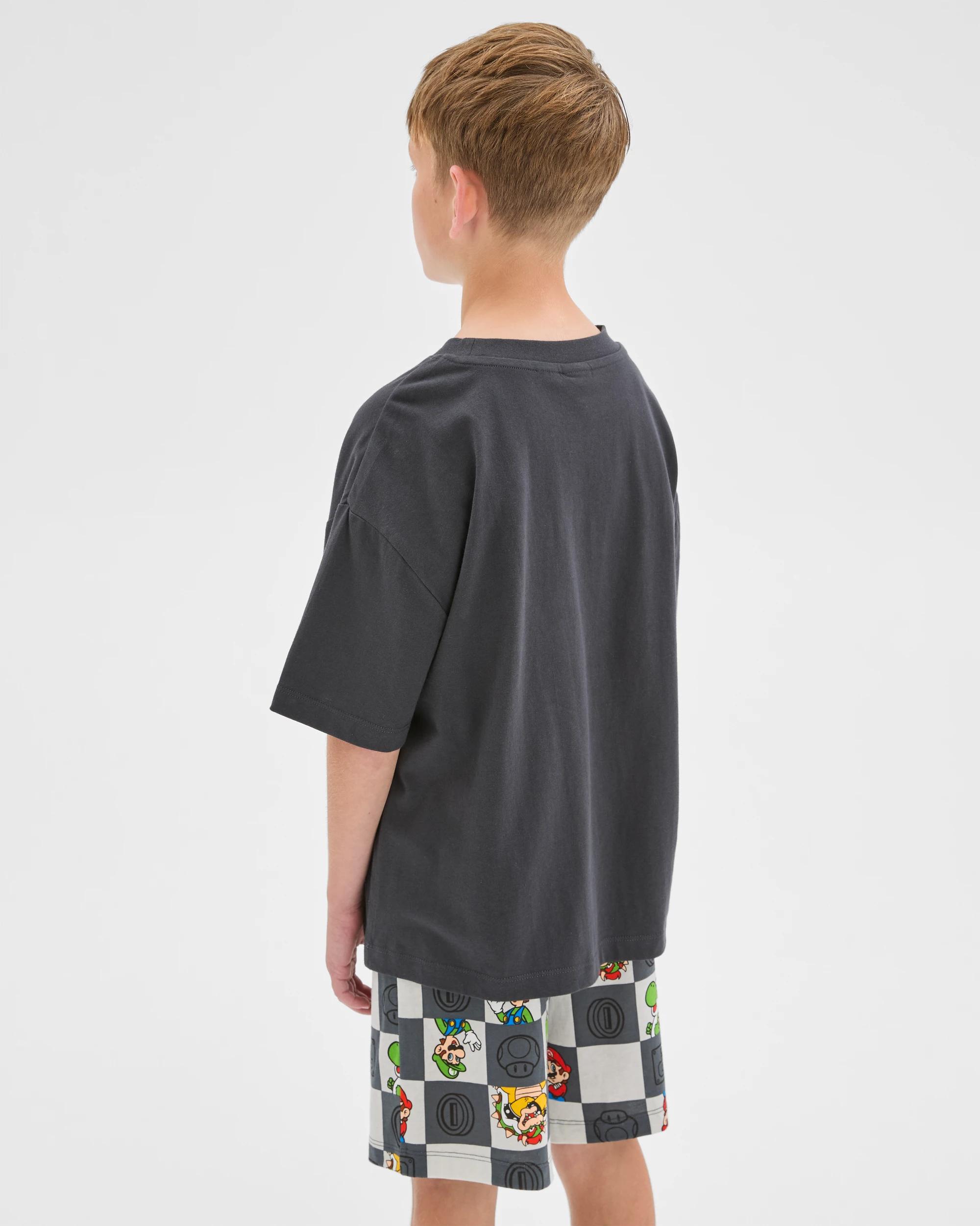 4 Super Mario Australian Cotton Older Boys Oversized Knit Pyjama Set MARIO, 4 of 7