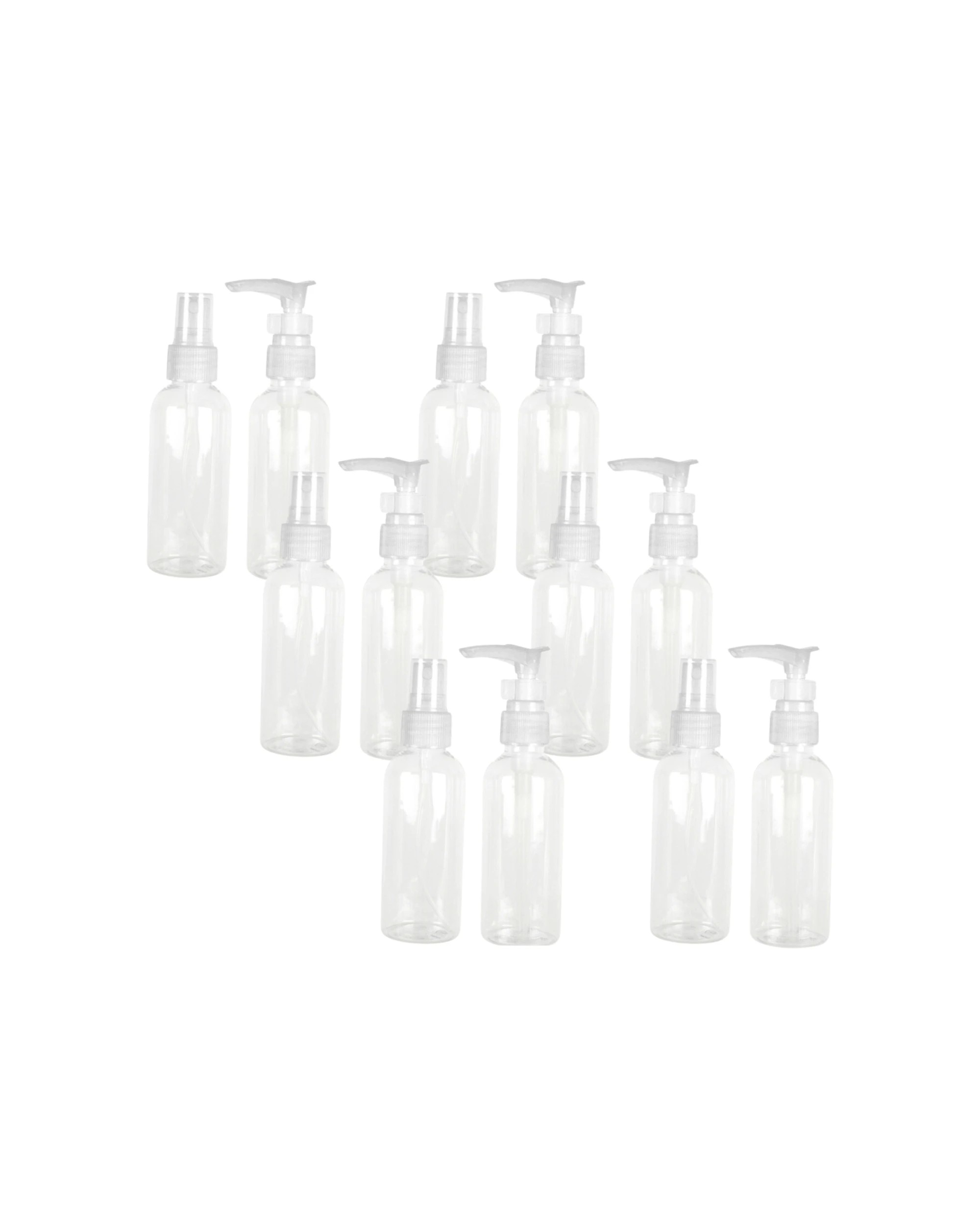 1 Wildtrak Travel Bottle Set Leak Proof Lightweight Plastic Easy Clean 6 Pack - White, 1 of 2