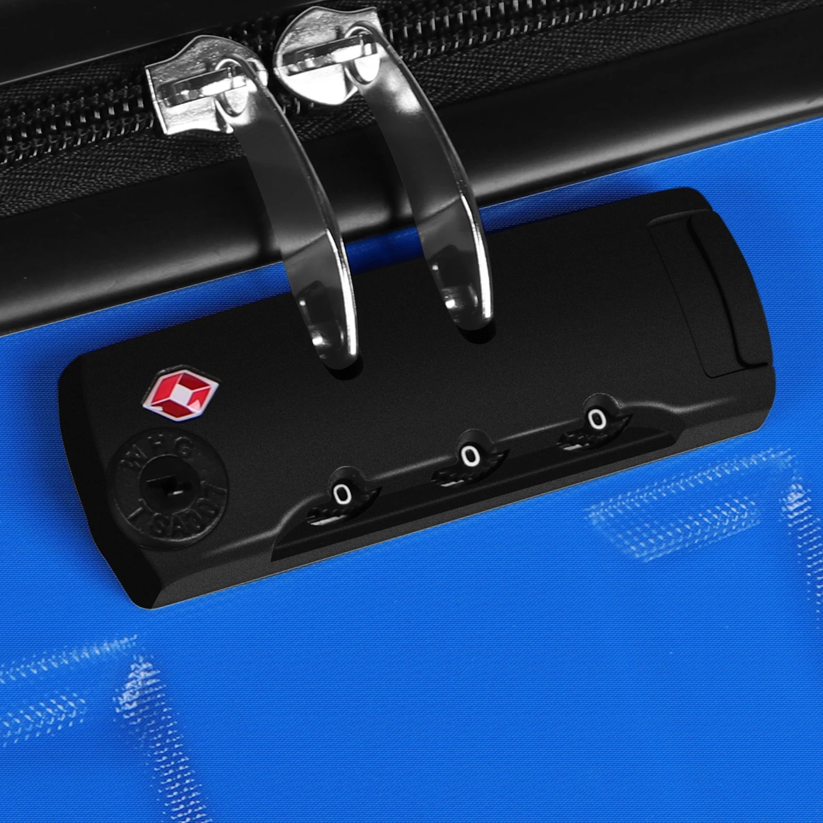 6 Alfordson Luggage 3PCS Set Suitcase Trolley TSA Carry on Hard Case - Blue, 6 of 10