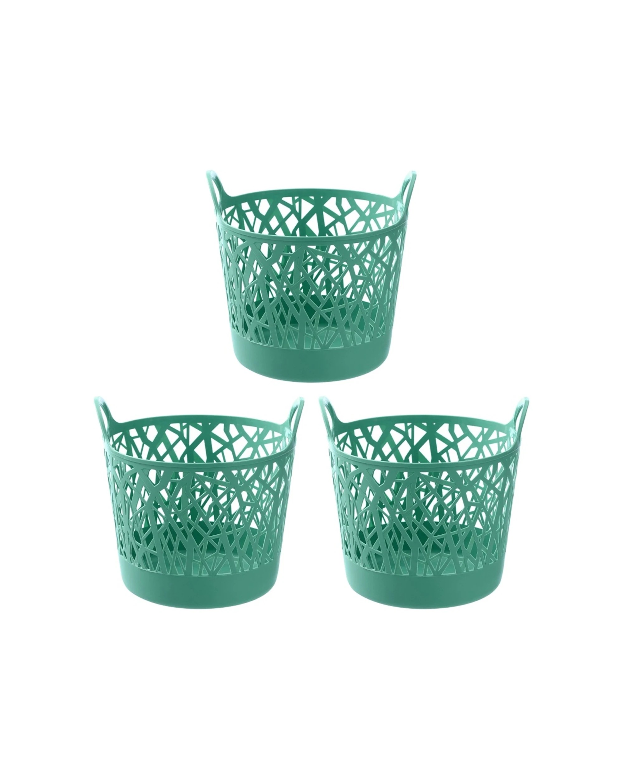 1 Boxsweden 3PK Vine Basket Home Organiser Storage Container 26L - Assorted, 1 of 7