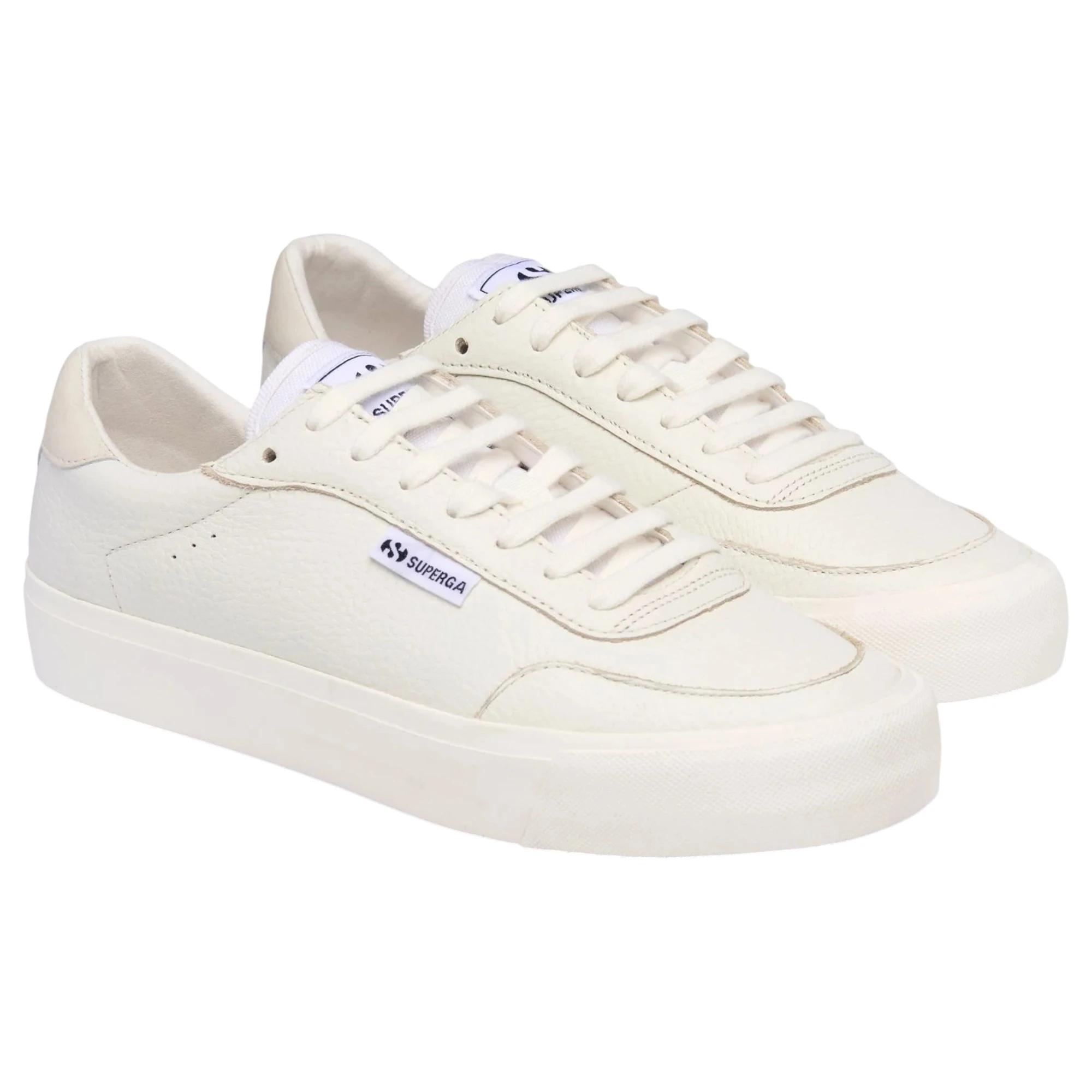 3 Superga Unisex 3843 Court White Multi Casual Shoes WHITE, 3 of 5