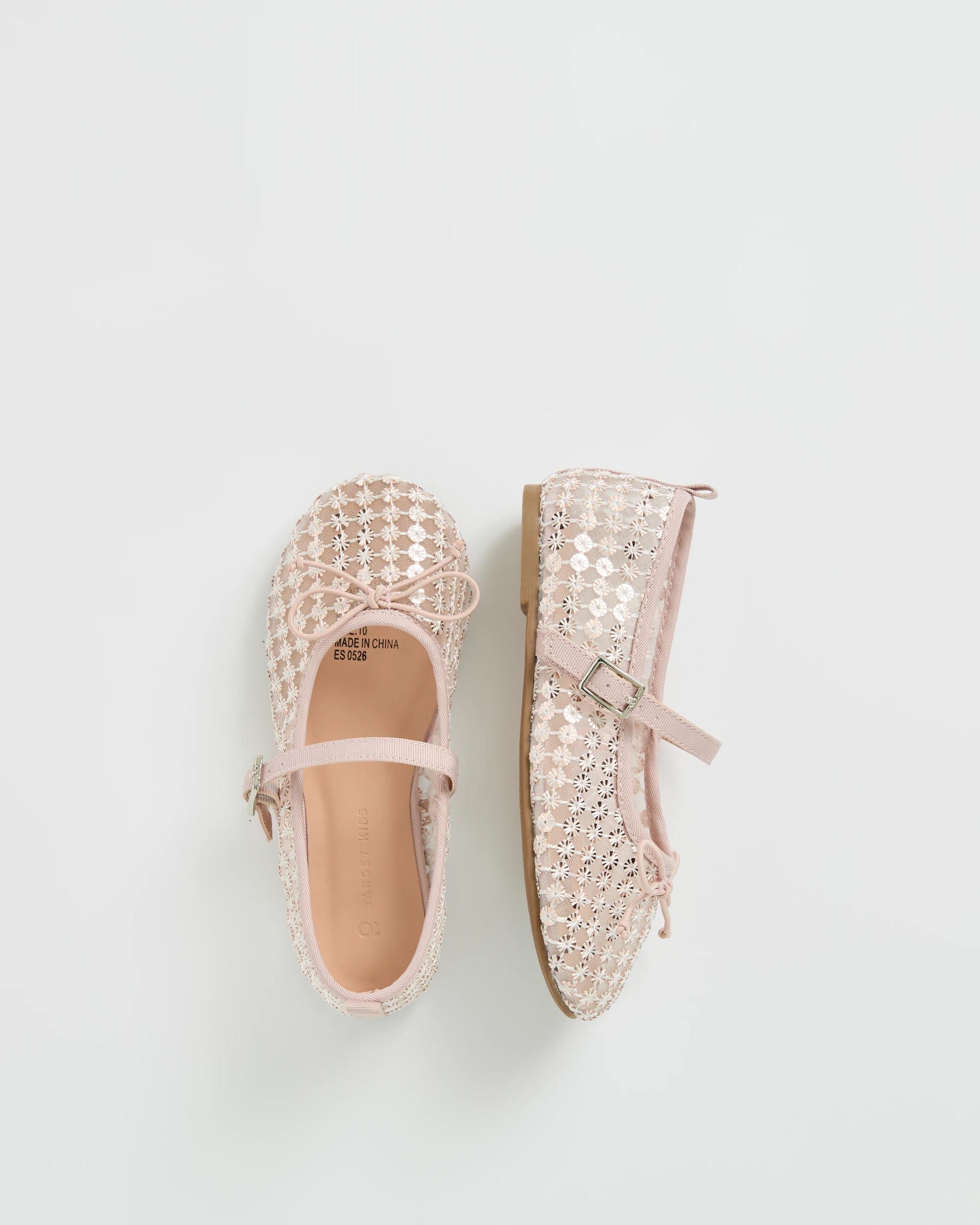 3 Target Kids Party Ballet Flats PINK, 3 of 3
