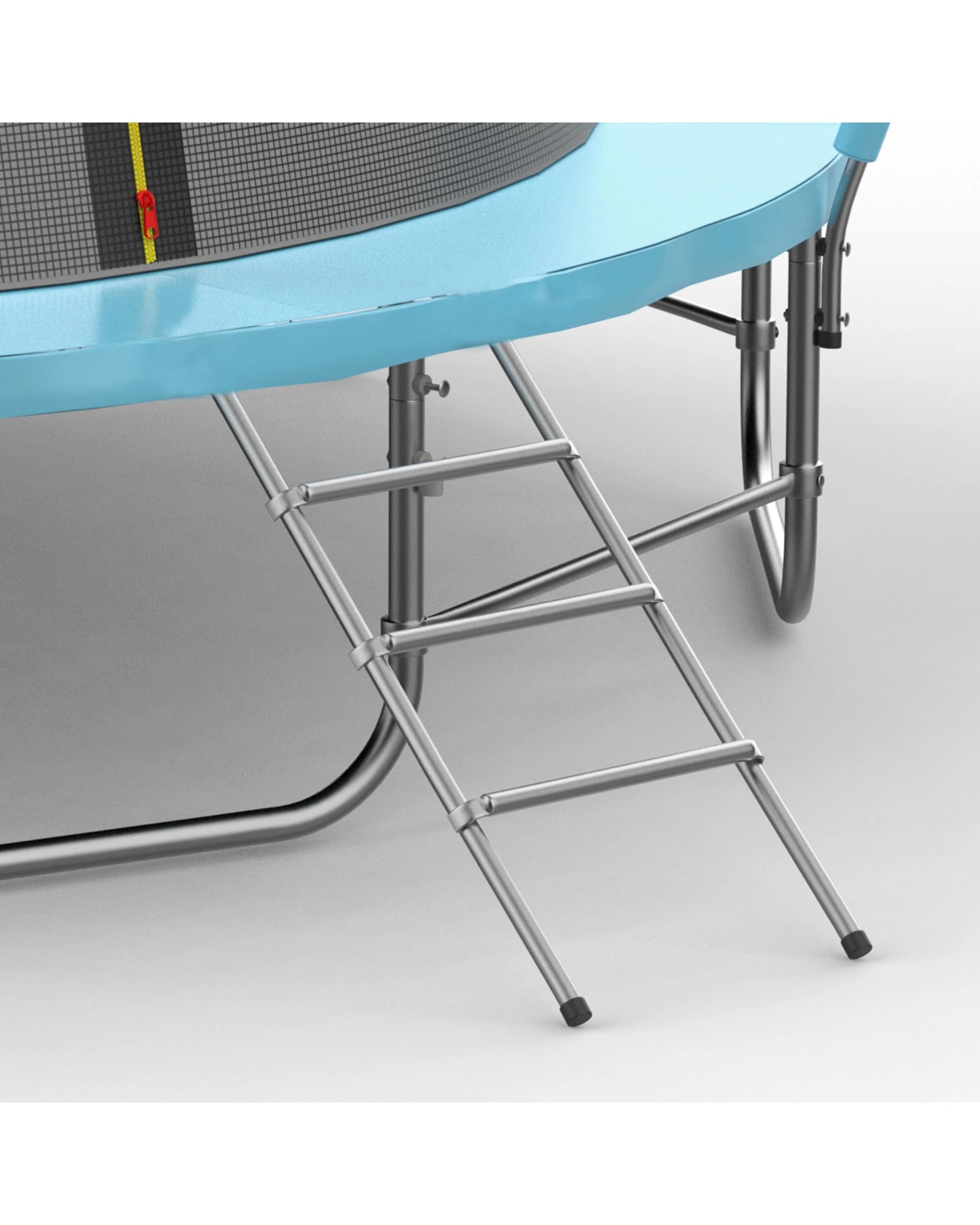 5 Advwin 14FT Trampoline Outdoor for Kids w/Safety Enclosure Net, Ladder, Max Limit 150 kg，Blue, 5 of 6