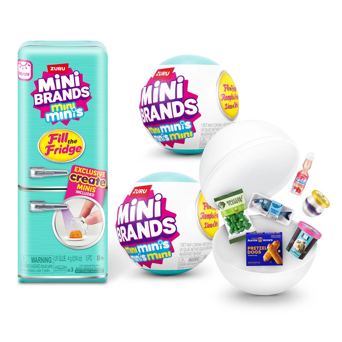 2 5 Piece Zuru Mini Brands Mini Minis Fill the Fridge Playset - Assorted, 2 of 9