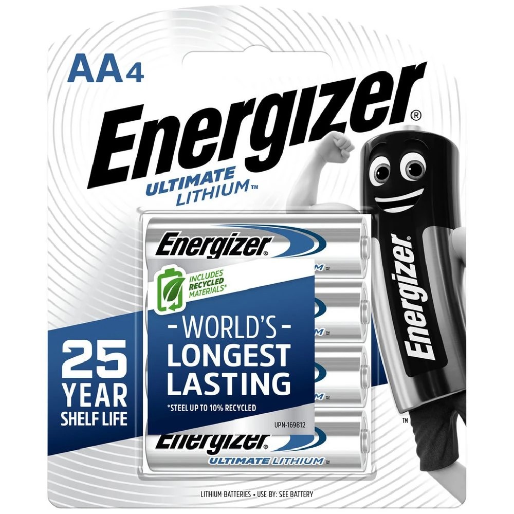 1 Energizer Ultimate Lithium AA Batteries 4 Pack, 1 of 10