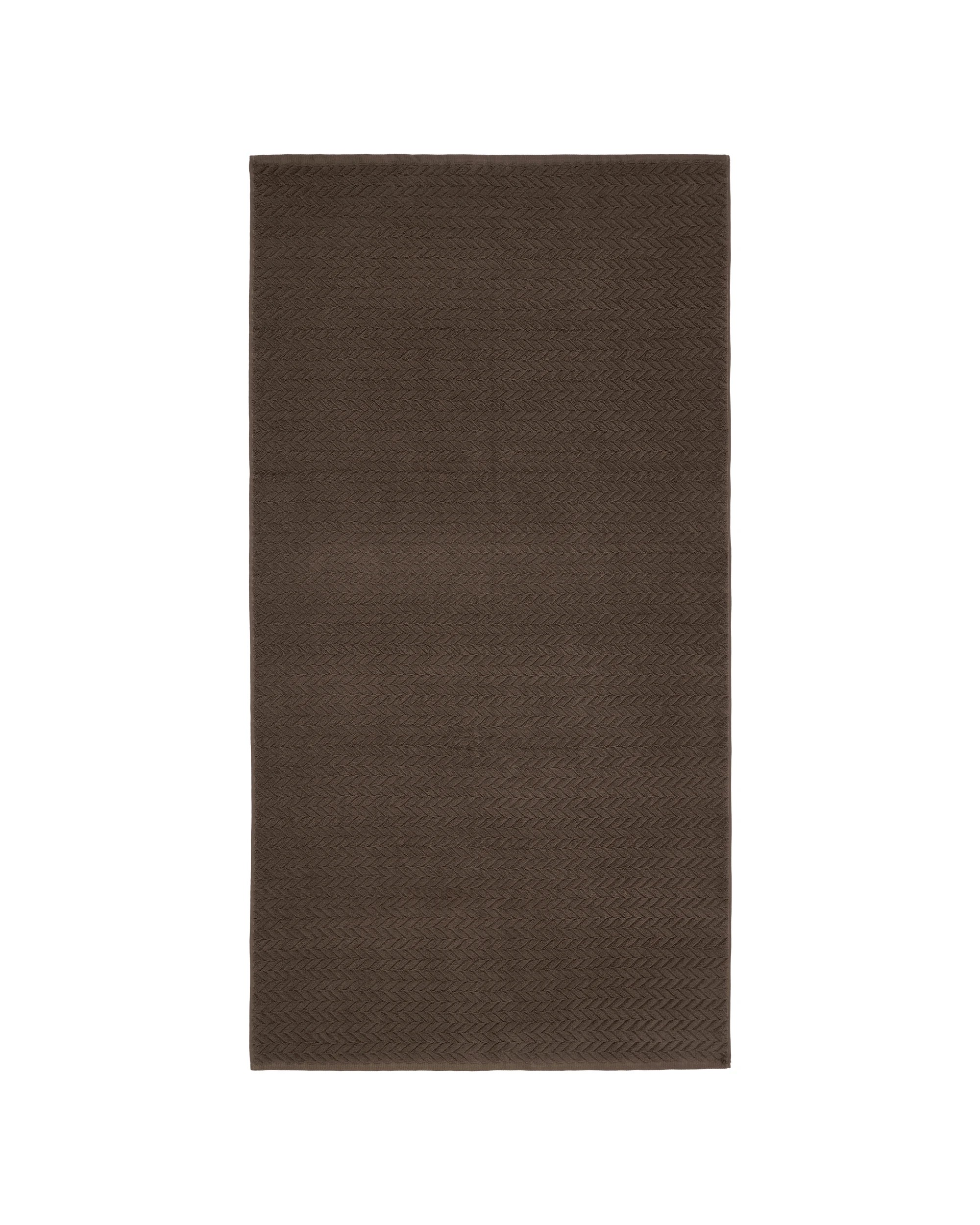 3 Chevron Cotton Bath Sheet - Chocolate, 3 of 6