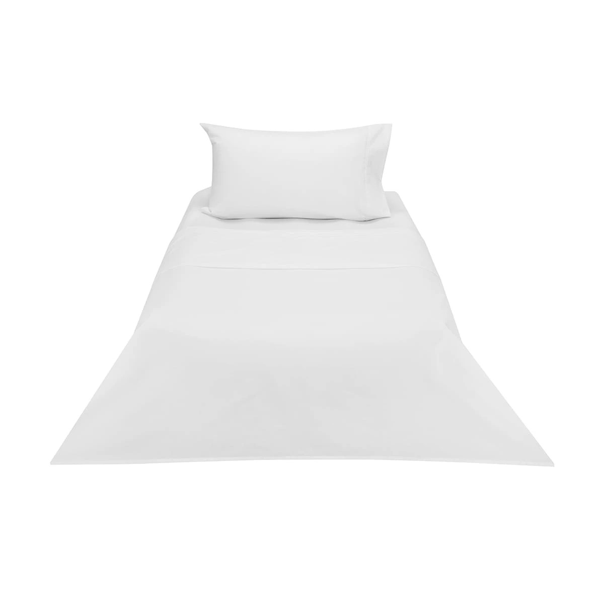 6 180 Thread Count Sheet Set - Single Bed, White, 6 of 7