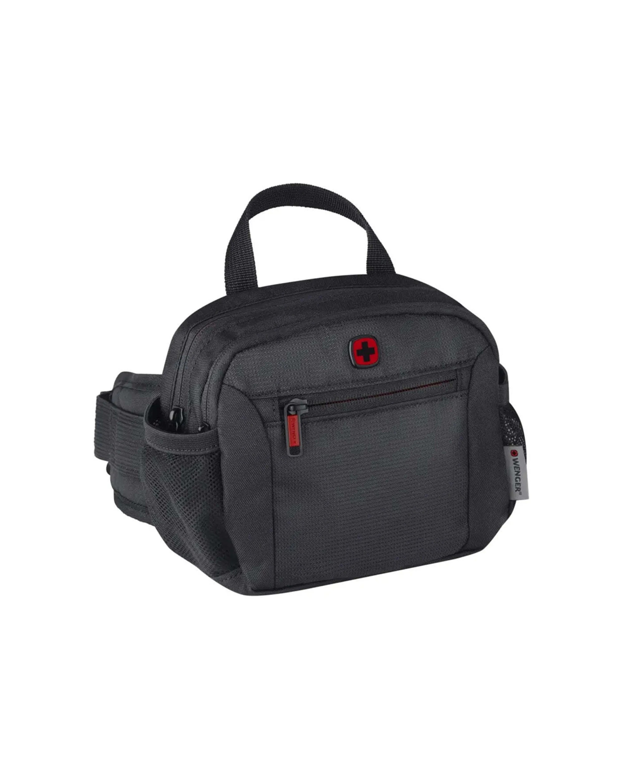 4 Wenger Standard Waist Pack with Antibacterial Pocket Compact Design - Black, 4 of 5