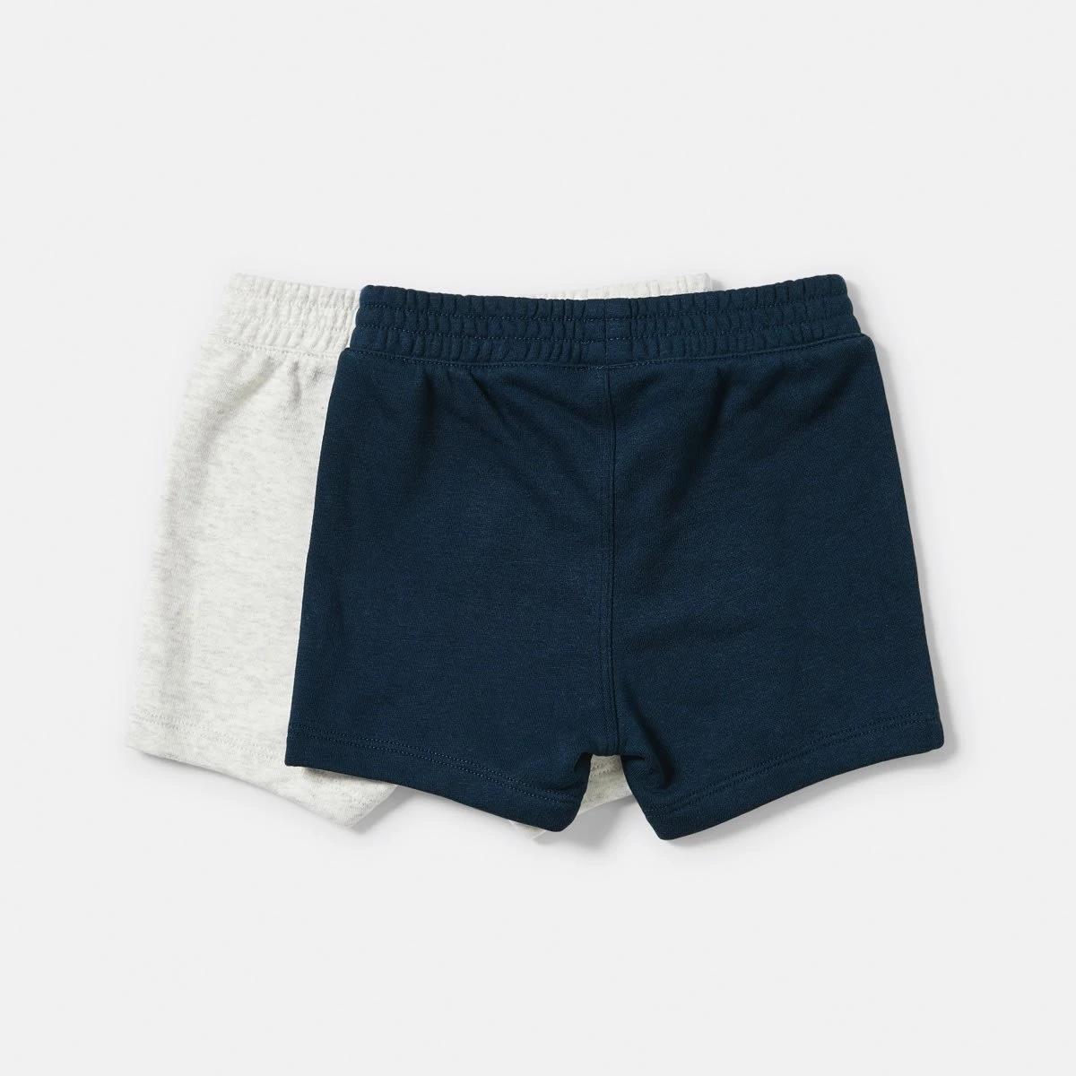2 2 Pack Terry Shorts BLUE, WHITE MARLE, 2 of 6