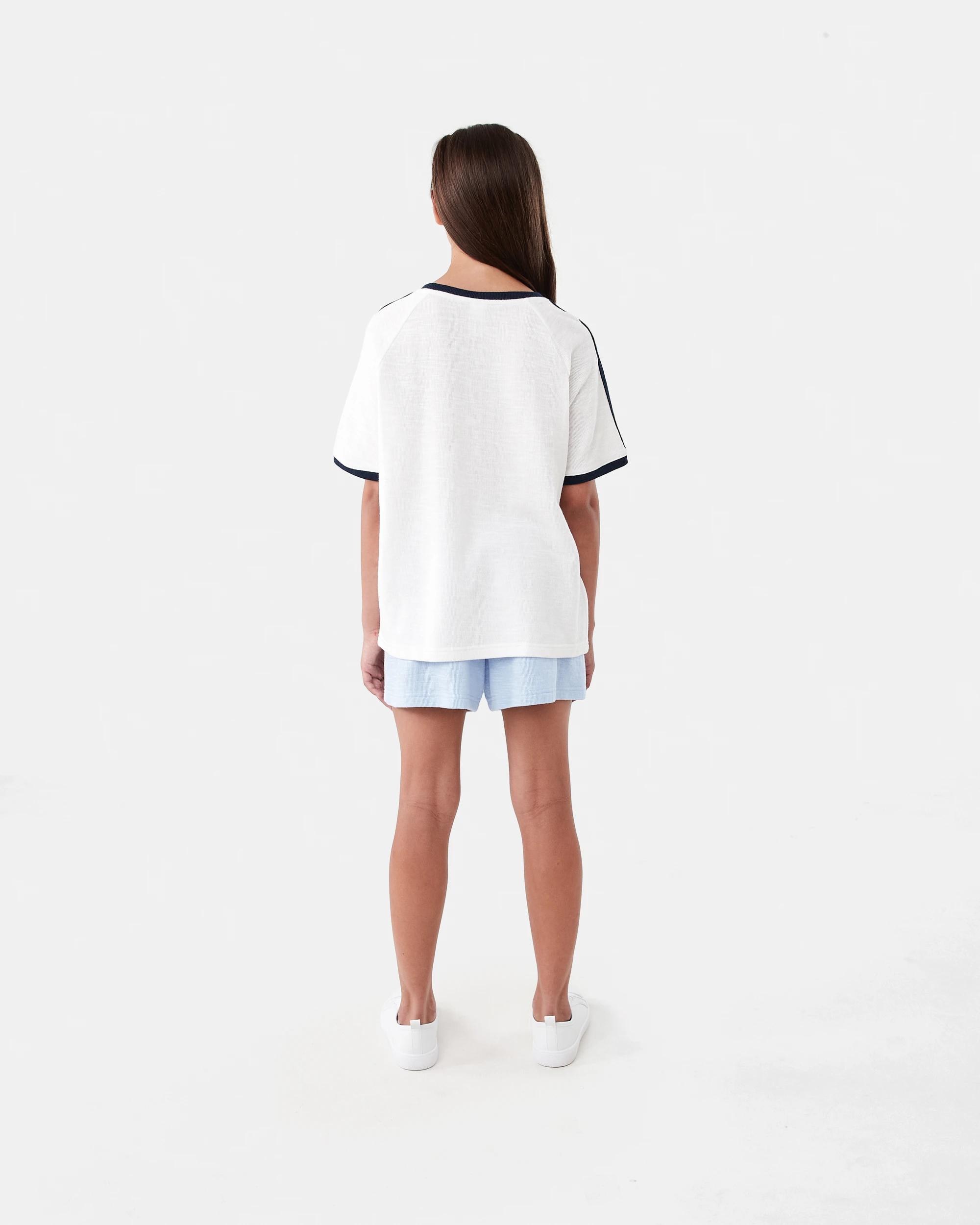 7 Textured Knit Shorts Blu Kntky, 7 of 7