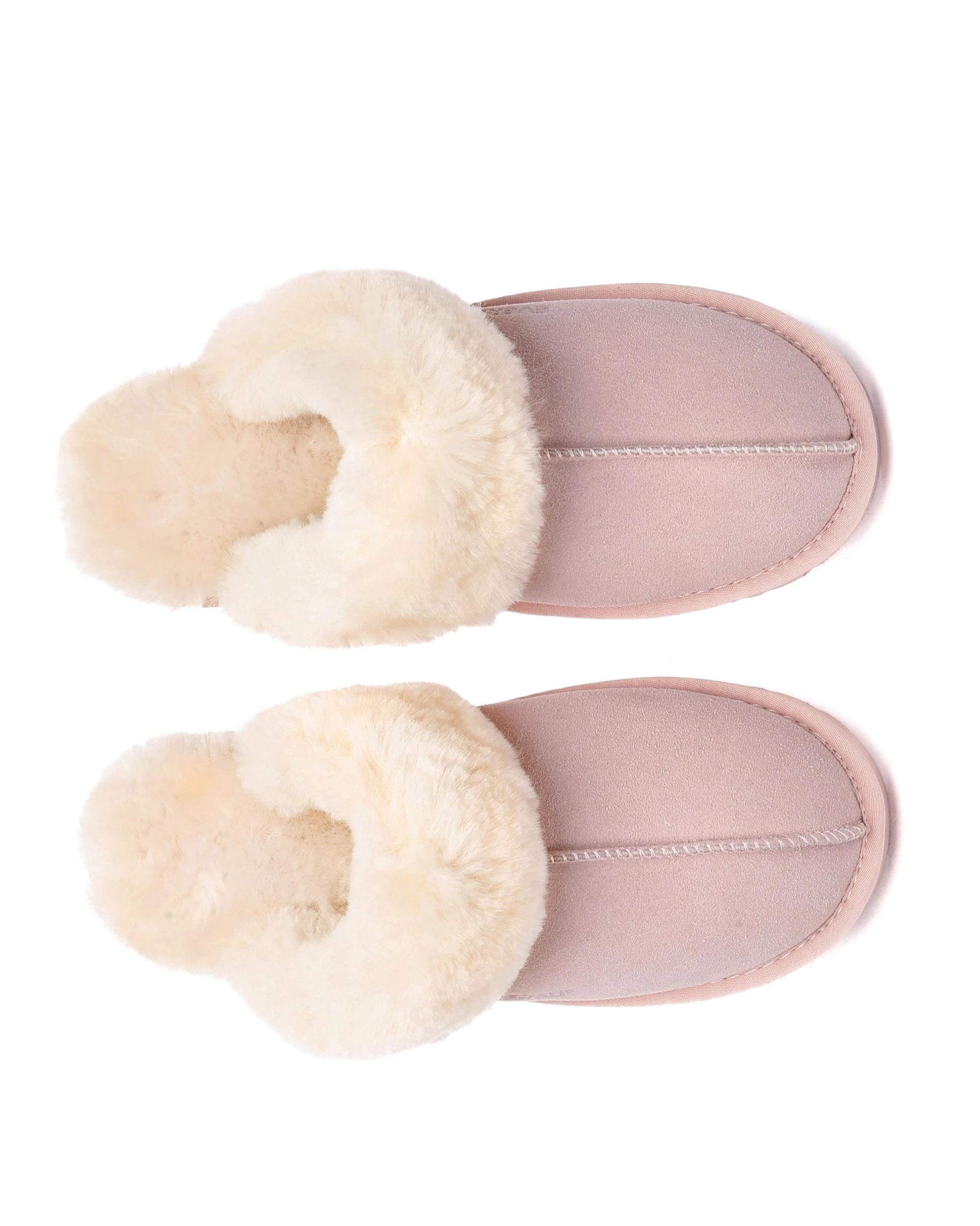 5 Everau Unisex Muffin Slipper Suede PINK, 5 of 5