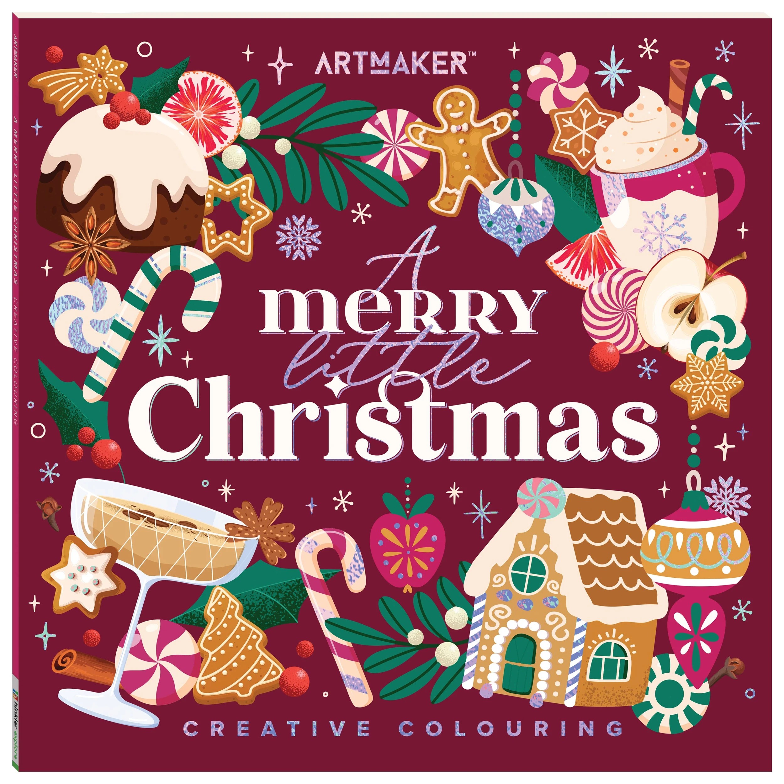 1 Art Maker A Merry Little Christmas Creative Colouring Book, 1 of 5