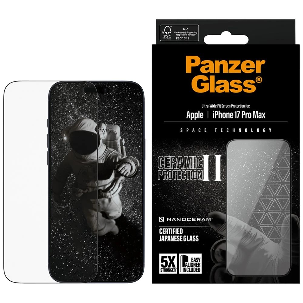 1 PanzerGlass Ceramic Screen Protector iPhone 17 Pro Max, 1 of 3