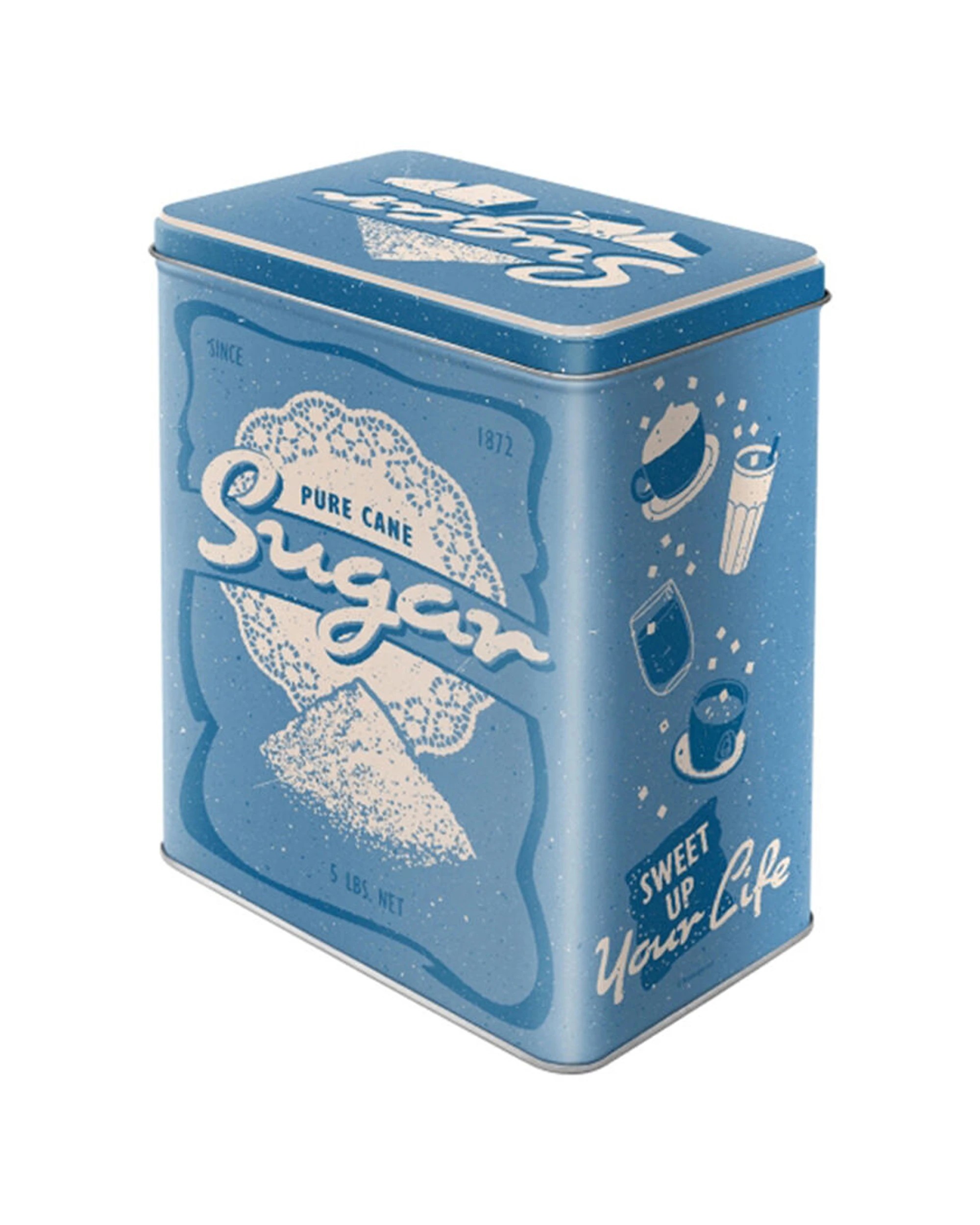 1 Nostalgic-Art Large Storage Tin Box - Sugar Design - Multi, 1 of 1