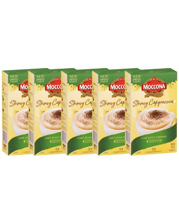 Moccona Strong Cappuccino Sachets 50 Pack