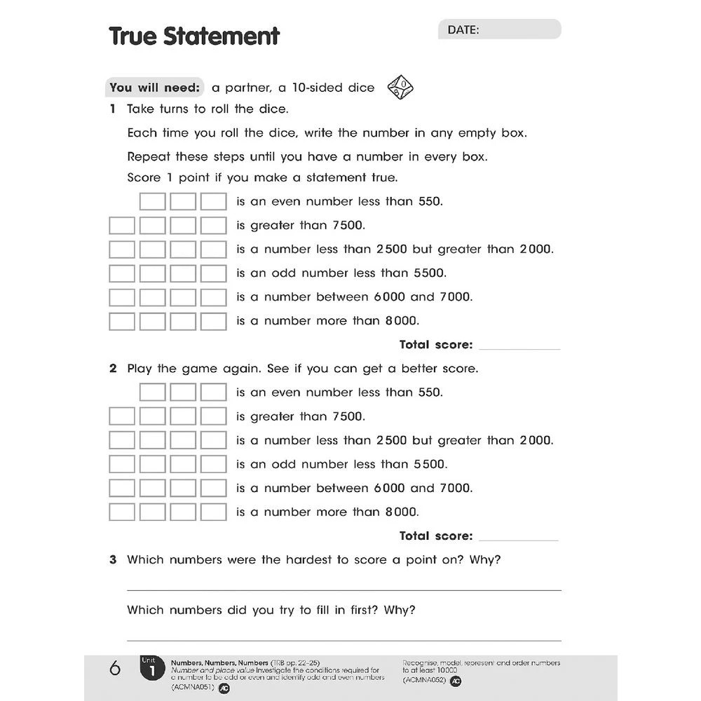 3 Nelson Maths Australian Curriculum Student Book 3, 3 of 4