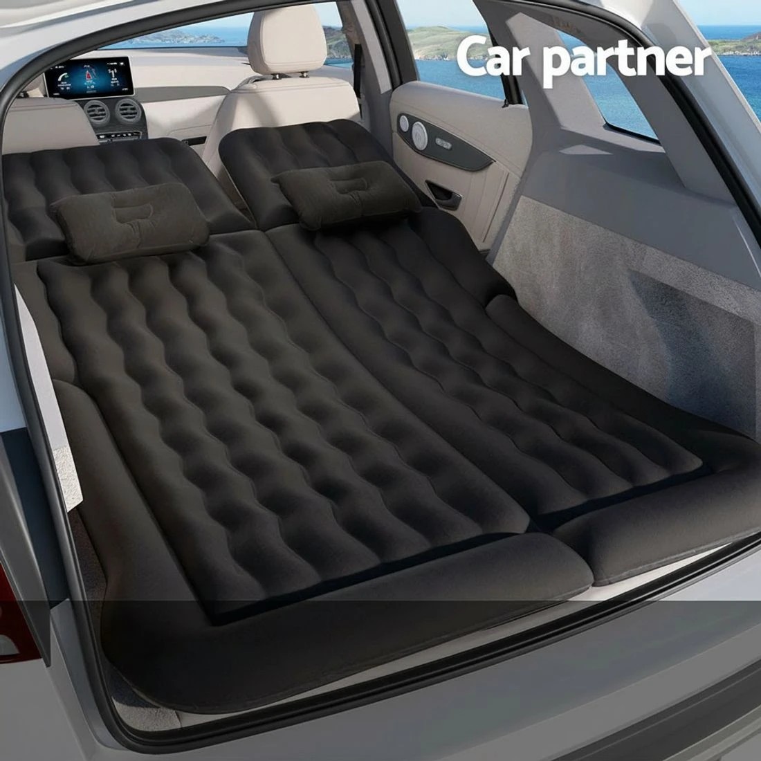 4 Weisshorn Car Mattress 175x130 Inflatable SUV Back Seat Camping Bed - Black, 4 of 6