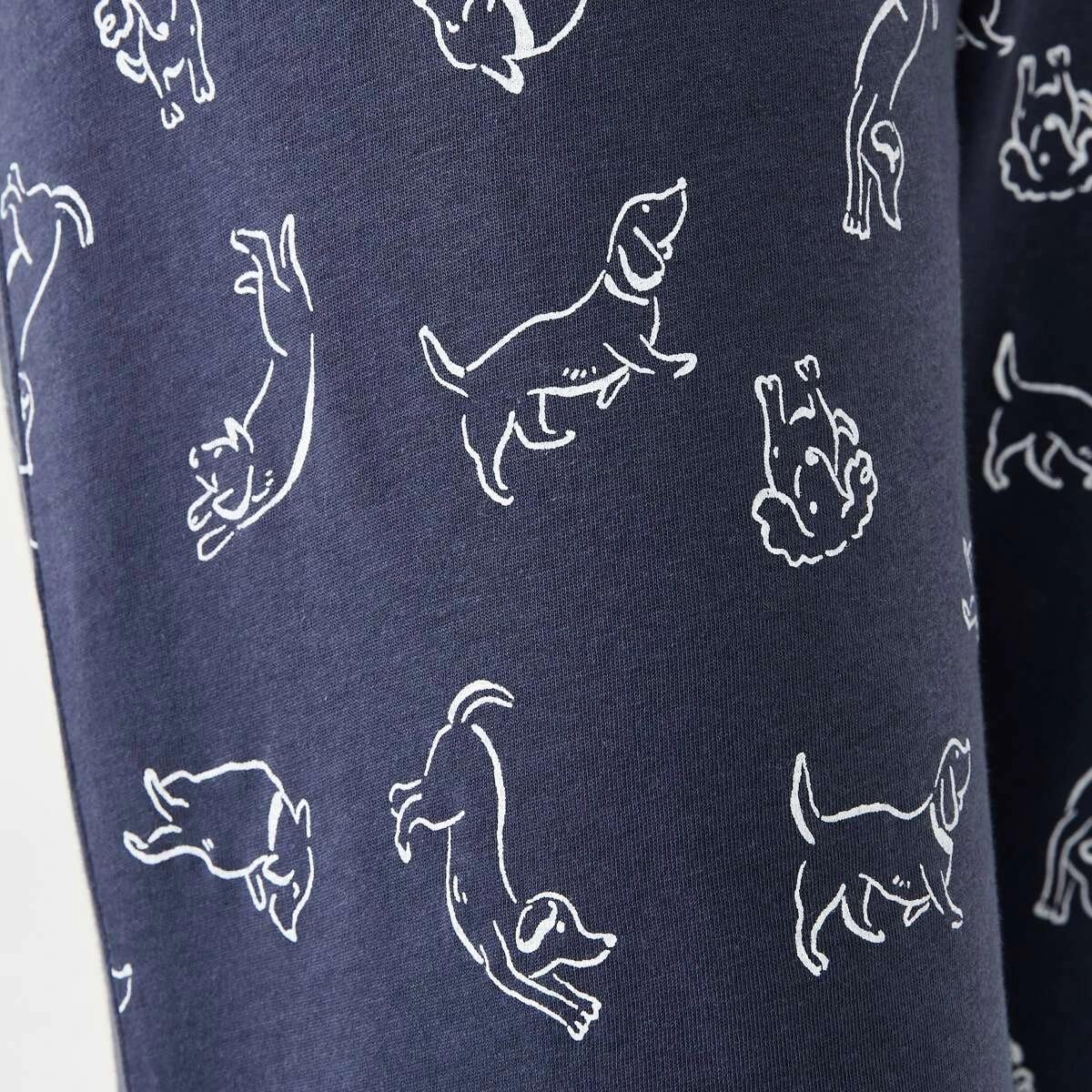 5 Printed Knit Pants Drawn Dog, 5 of 5