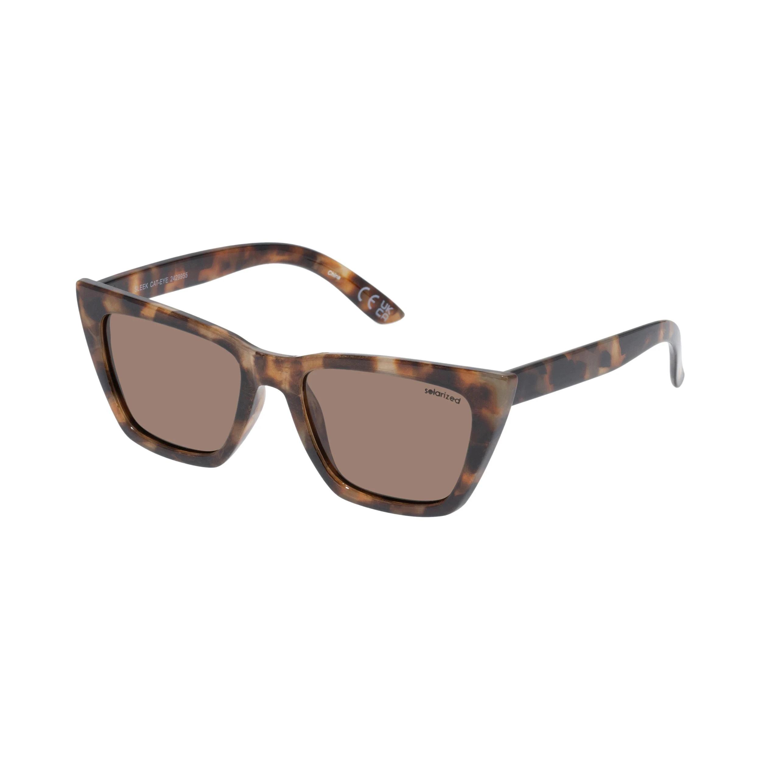 1 SOLARIZED® Sleeke Cat Eye Sunglasses TORTOISESHELL, 1 of 2