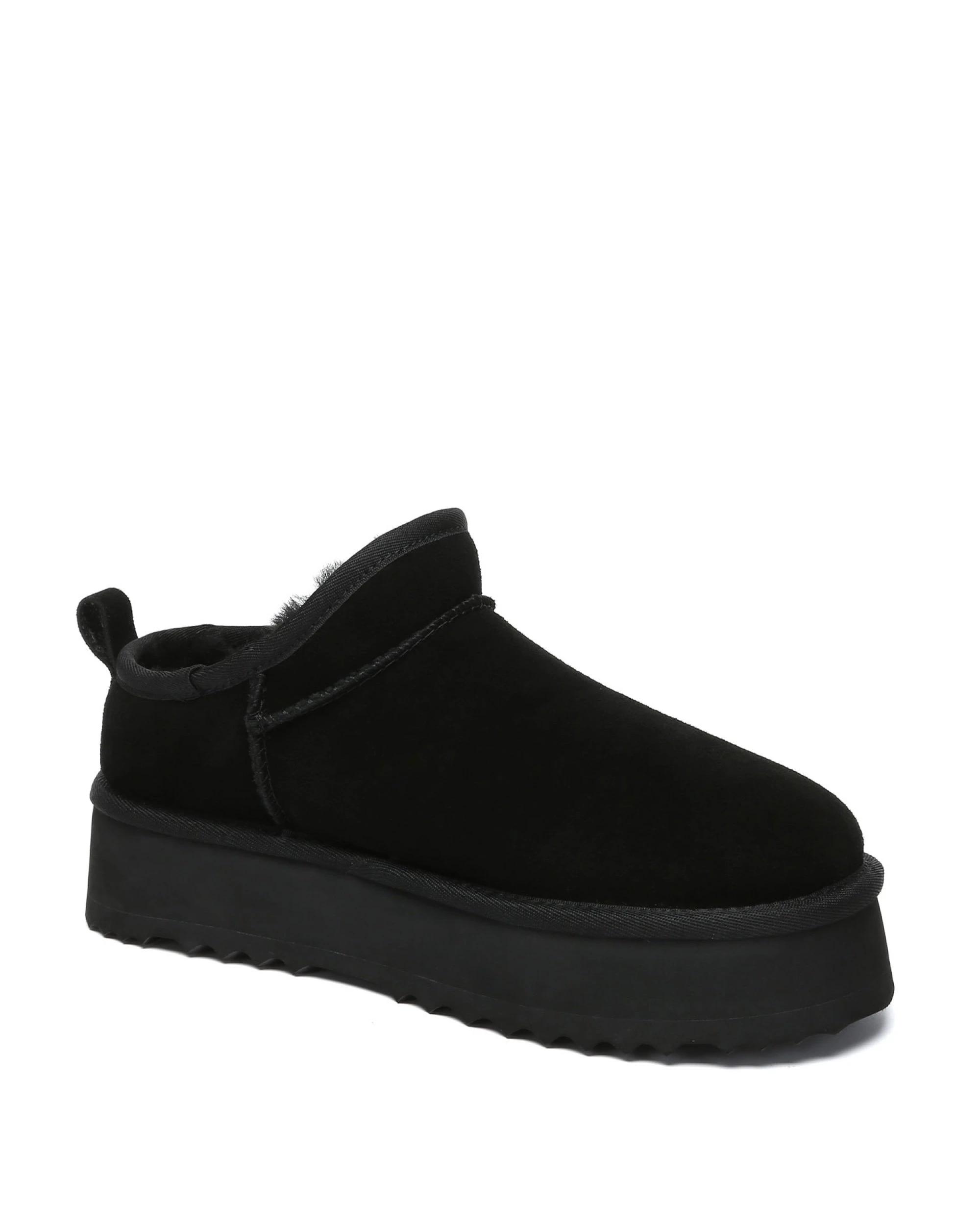 2 Australian Shepherd UGG Womens Nano Classic Platform Boots BLACK, 2 of 5