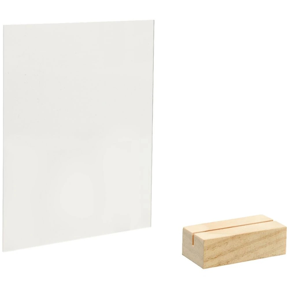 2 Born Acrylic Table Sign/Stand Rectangle 180 x 130 mm, 2 of 2