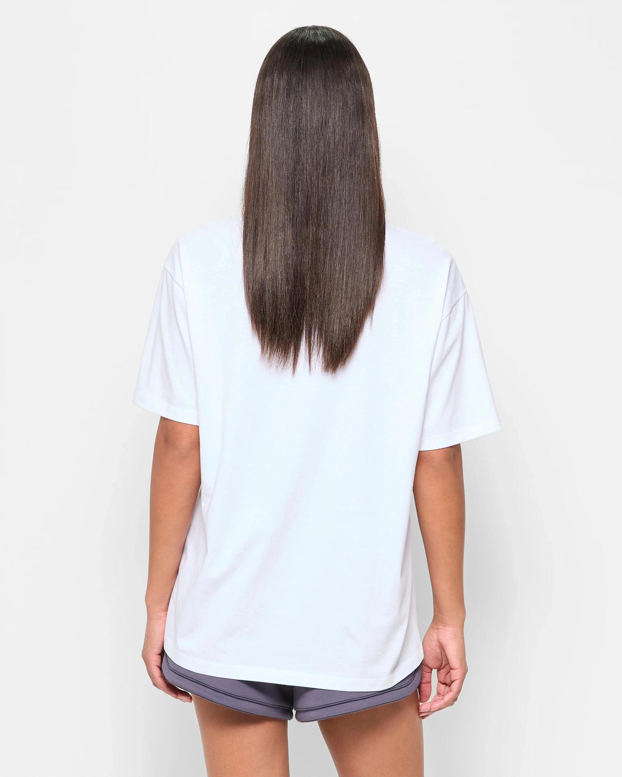 4 Target Active Australian Cotton Oversized Jersey T-Shirt WHITE, 4 of 5