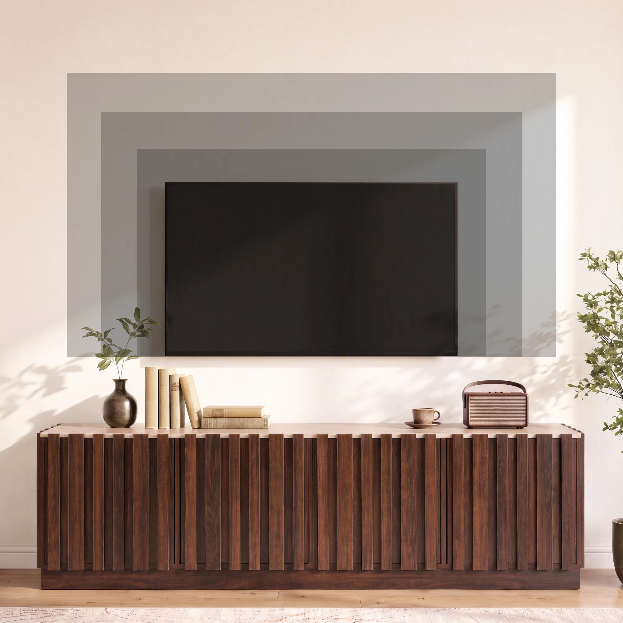 7 Artiss 180cm TV Unit Entertainment Cabinet Fluted Style Anti-tip Kit- Yellow, 7 of 10