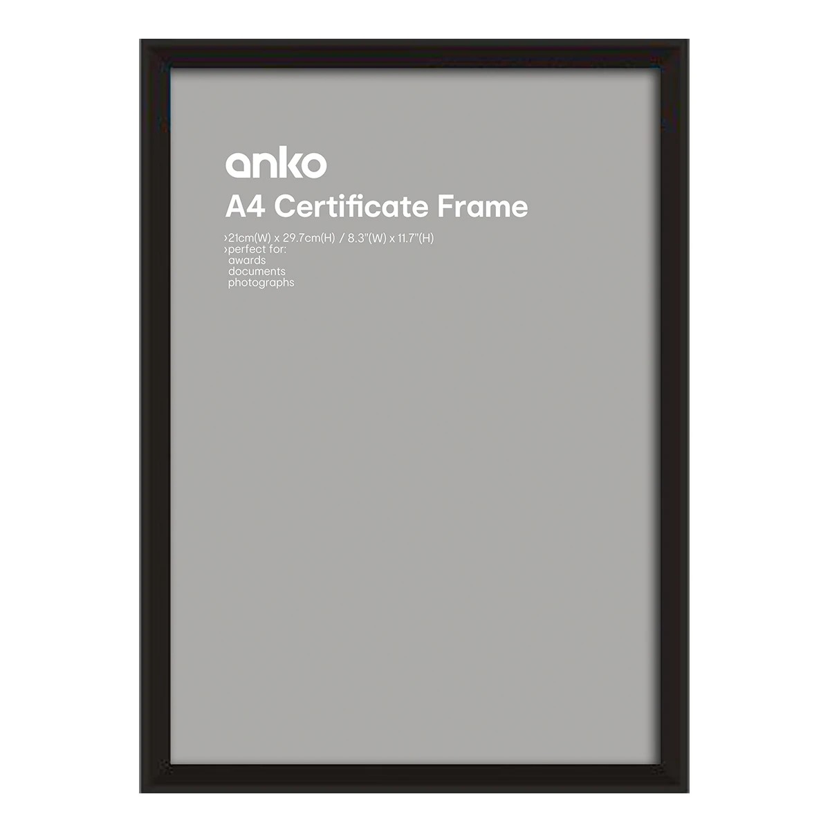 1 Norway Certificate Frame - A4, Black