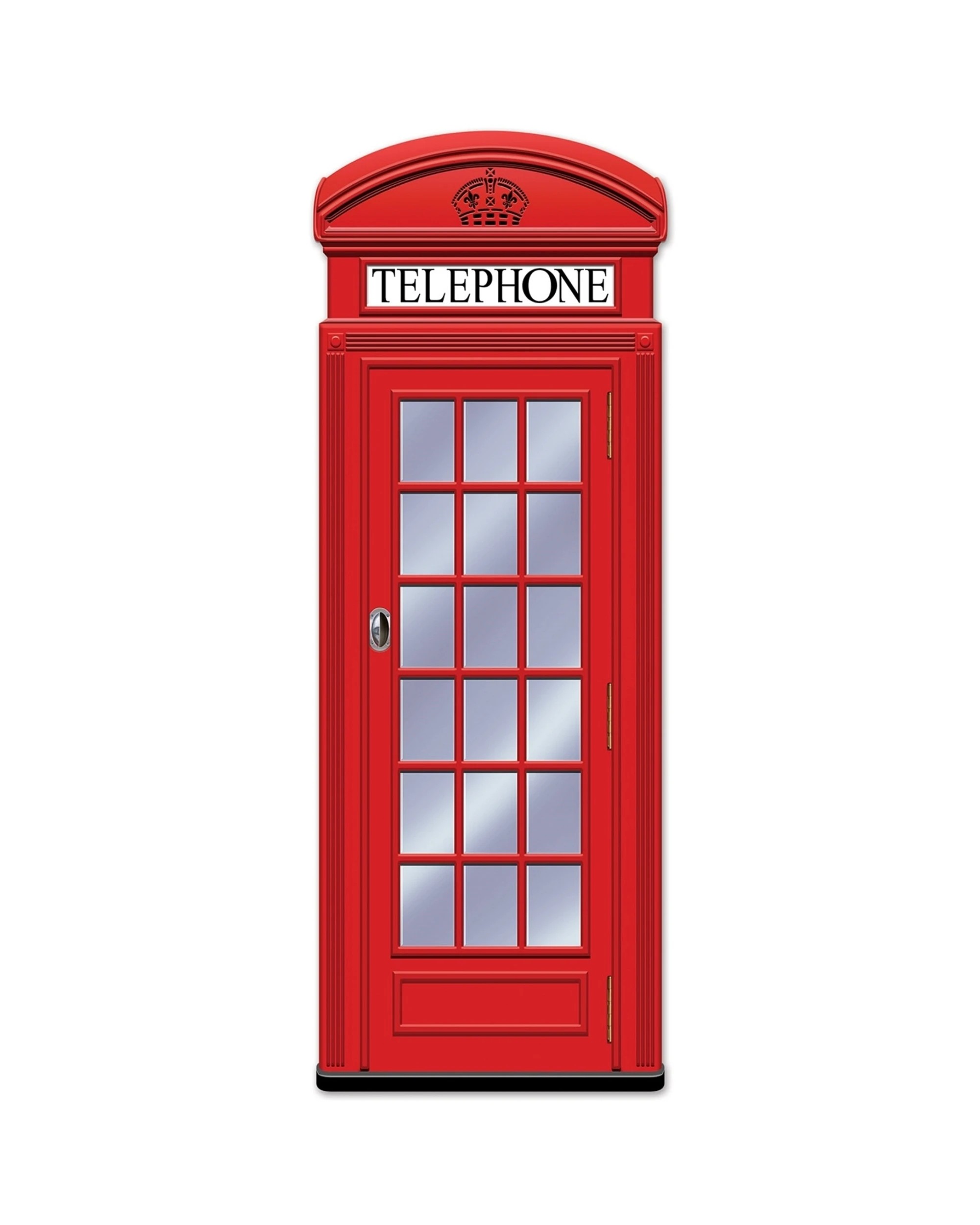 1 Beistle Jointed Phone Box Cutout Wall Decoration, 1 of 1