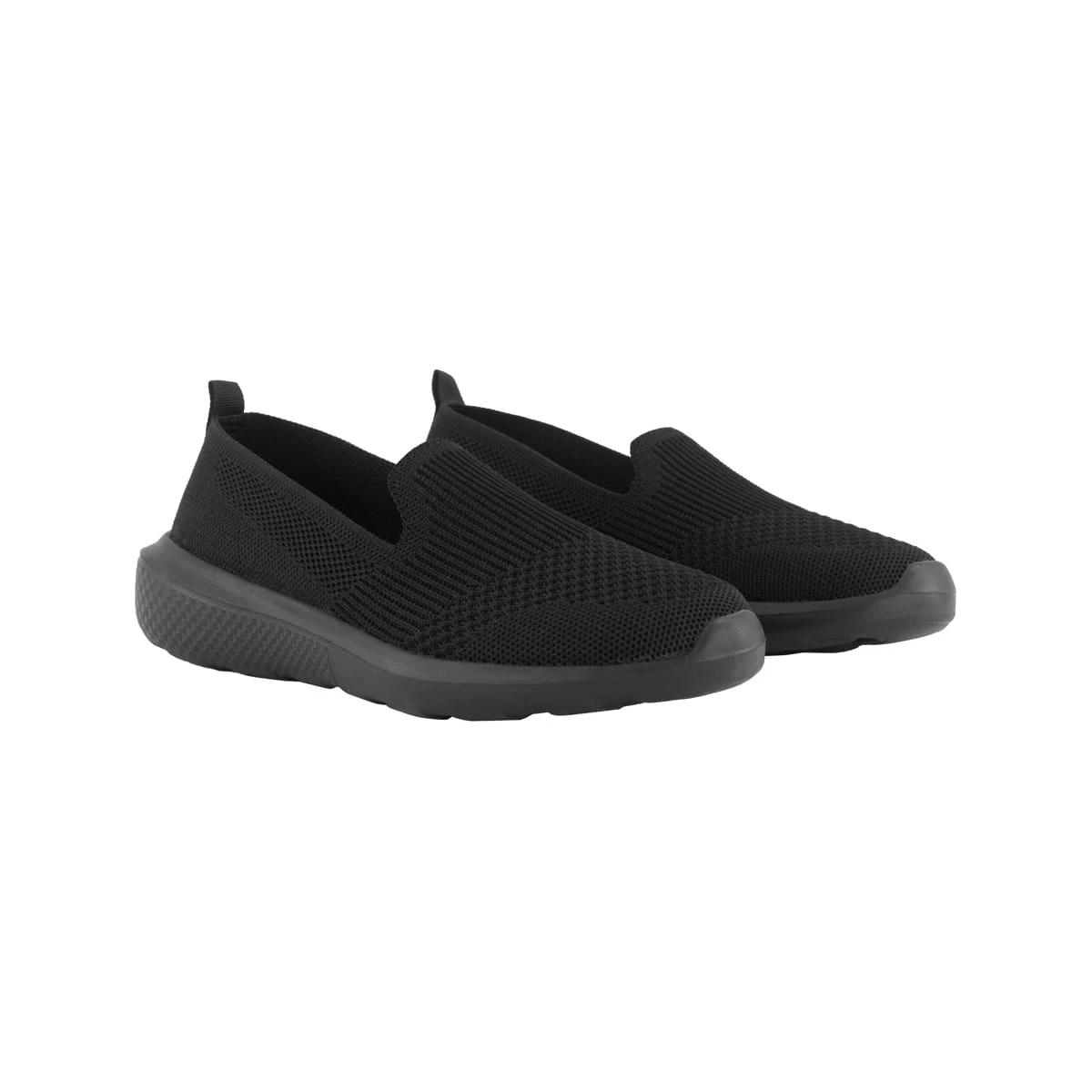 2 Slip On Comfort Walker Sneakers BLACK, 2 of 5